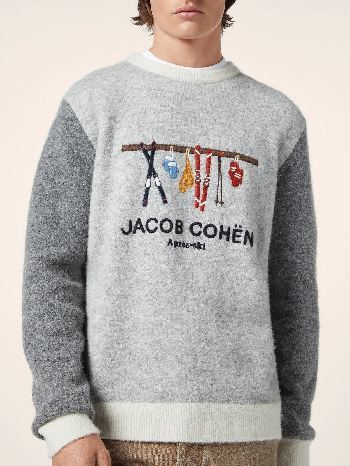 JACOB COHEN Maglione Uomo  JUR_SG012 001 X0017 FL A622 MELANGE GREY