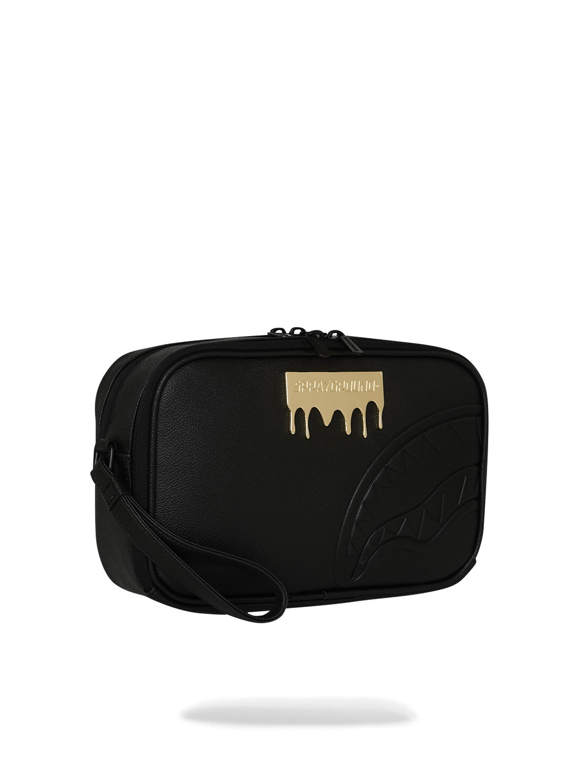 SPRAYGROUND Pochette Unisex adulto GOLD BRICK LUX BRICK TOLETRY BRICK 910B9043NSZ Nero