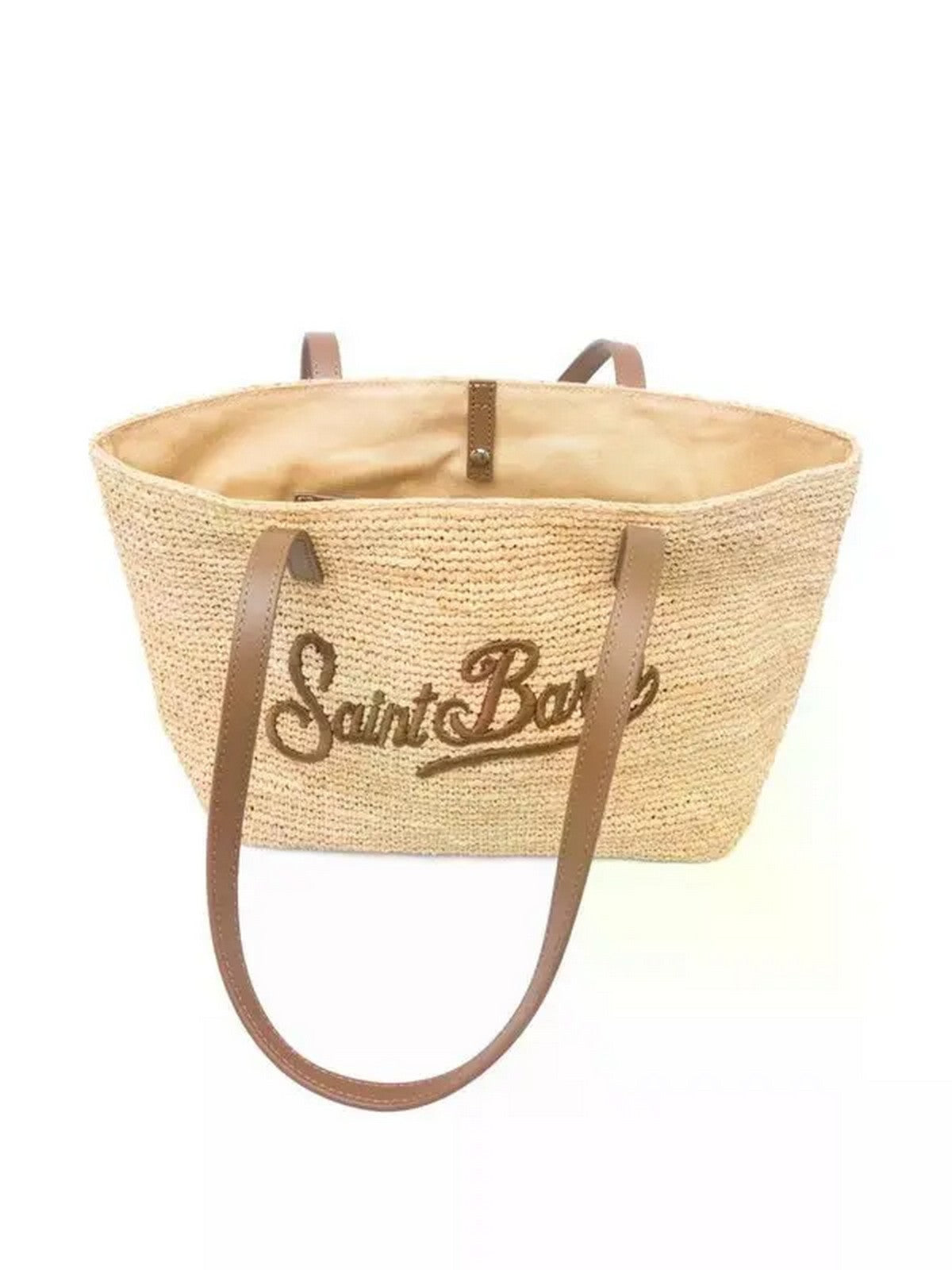 MC2 SAINT BARTH Borsa Donna  RAFFIA CITY MID 00358L 1118 LEATHER EMB