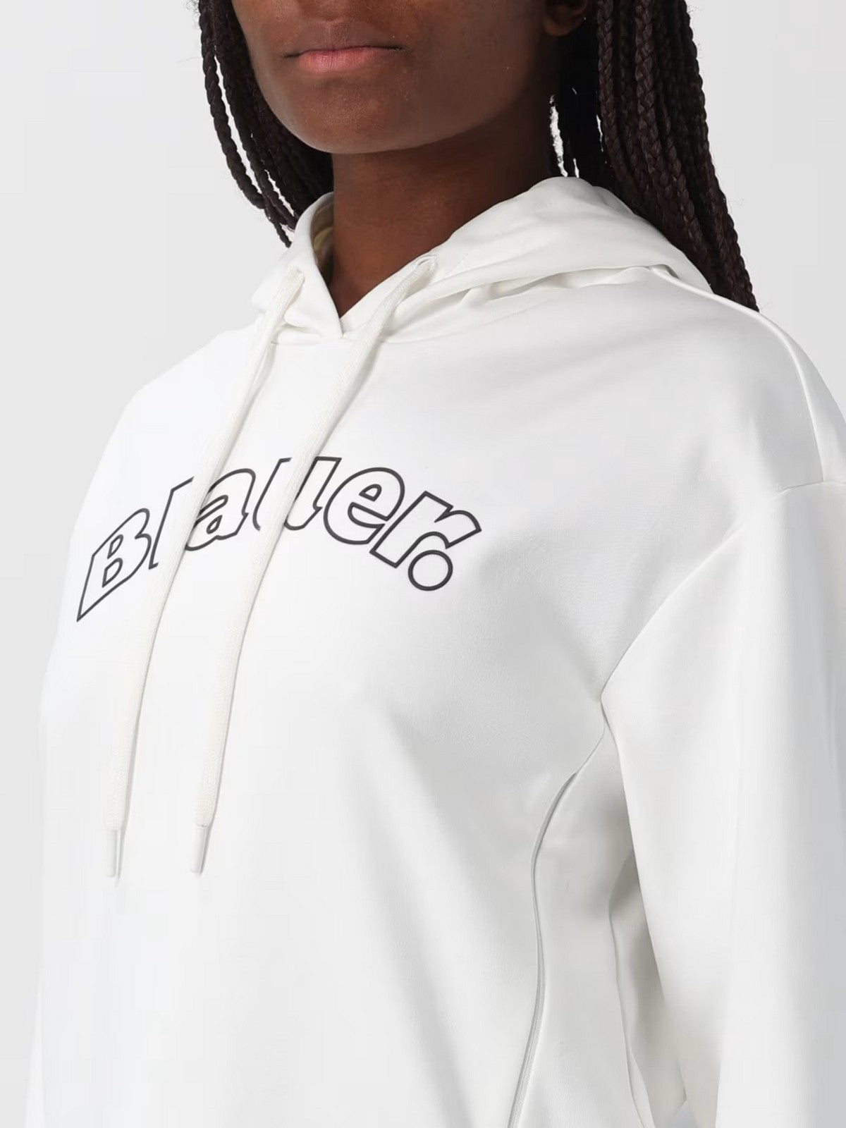 BLAUER Felpa Donna FAYETTE 25WBLDF08236 007301 102 BIANCO NEVE