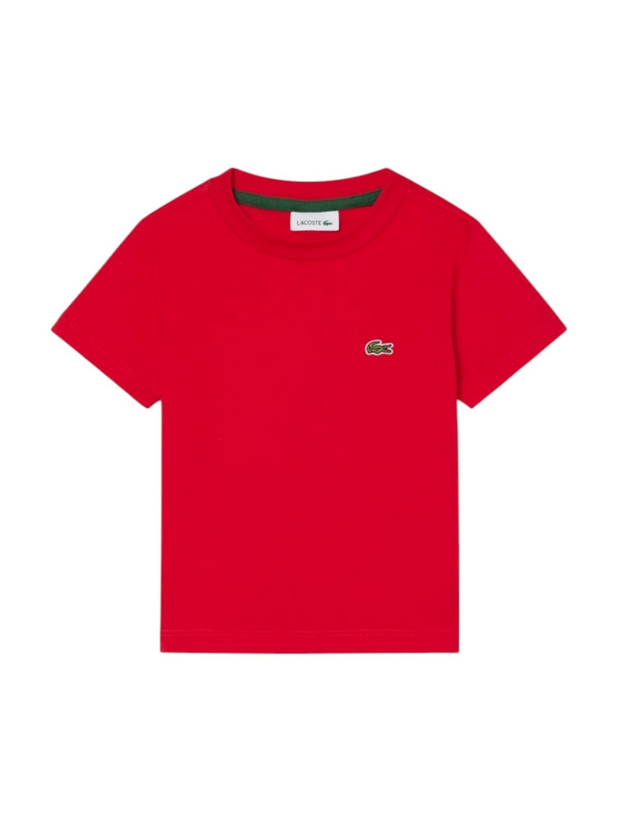 LACOSTE KIDS T-shirt Unisex bambino LCB CORE TEE 847025 RCJ Rosso