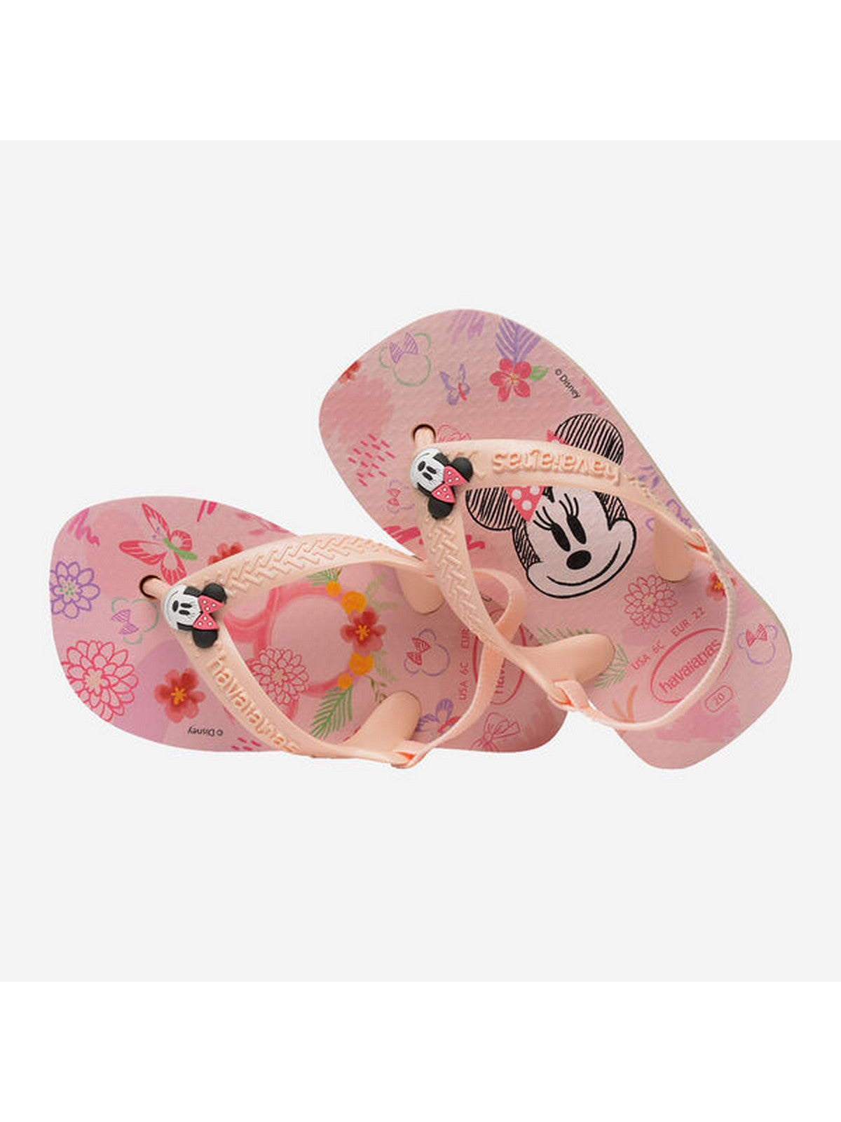 HAVAIANAS Tongs pour filles et garçons Hav. Bébé Disney Classiques II 4137007.7233 Rose