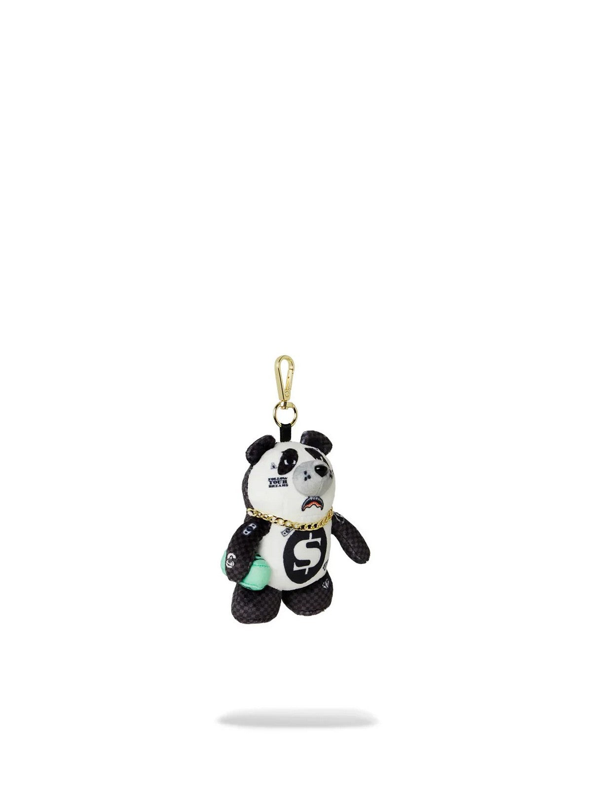 SPRAYGROUND Portachiavi Uomo PANDA PANDA PANDA BEAR KEYCHAIN 910K0608NSZ Nero