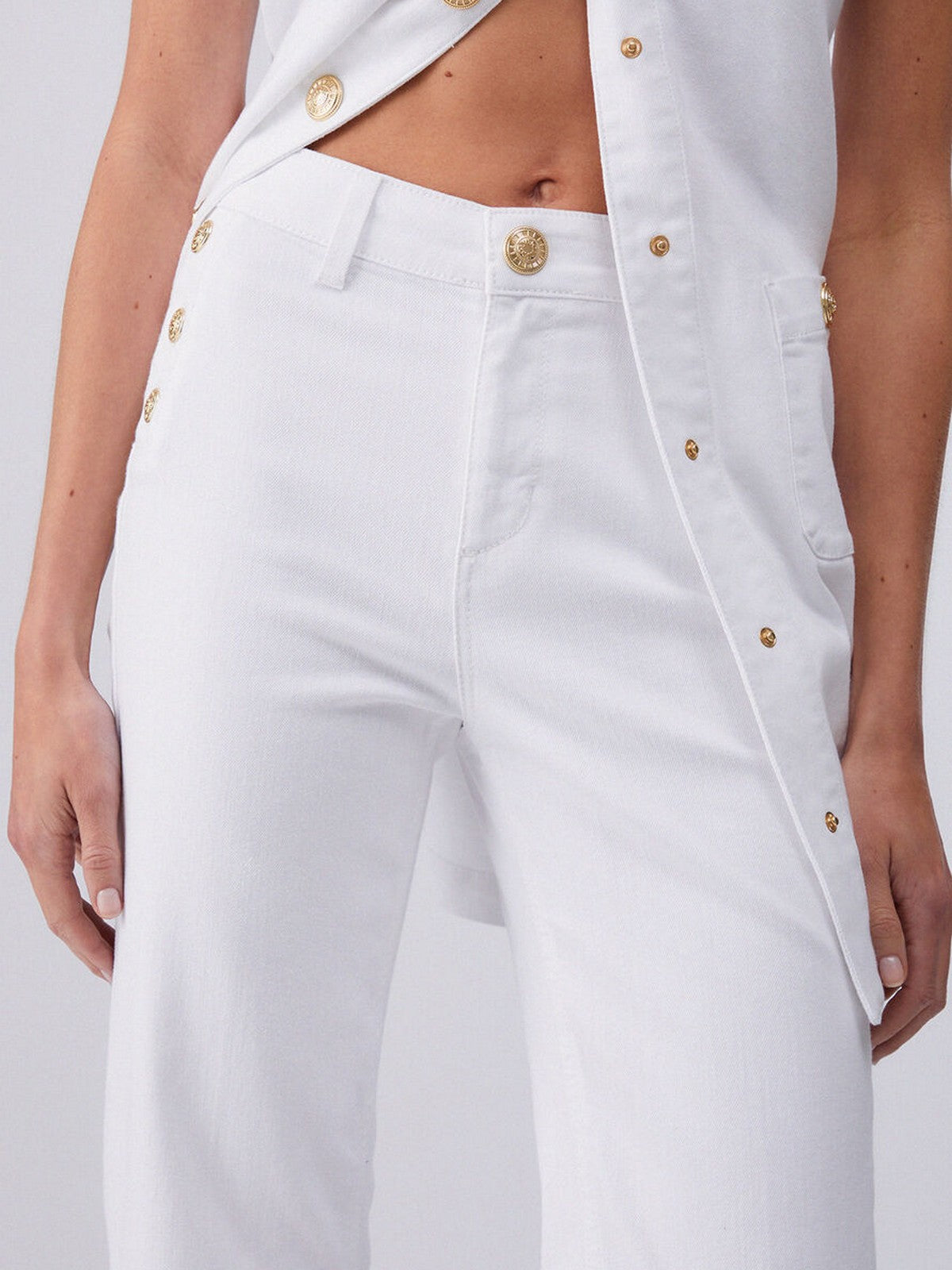 LIU JO BLUE DENIM Pantalone Donna  UA6162T456A 11111 BIANCO OTTICO