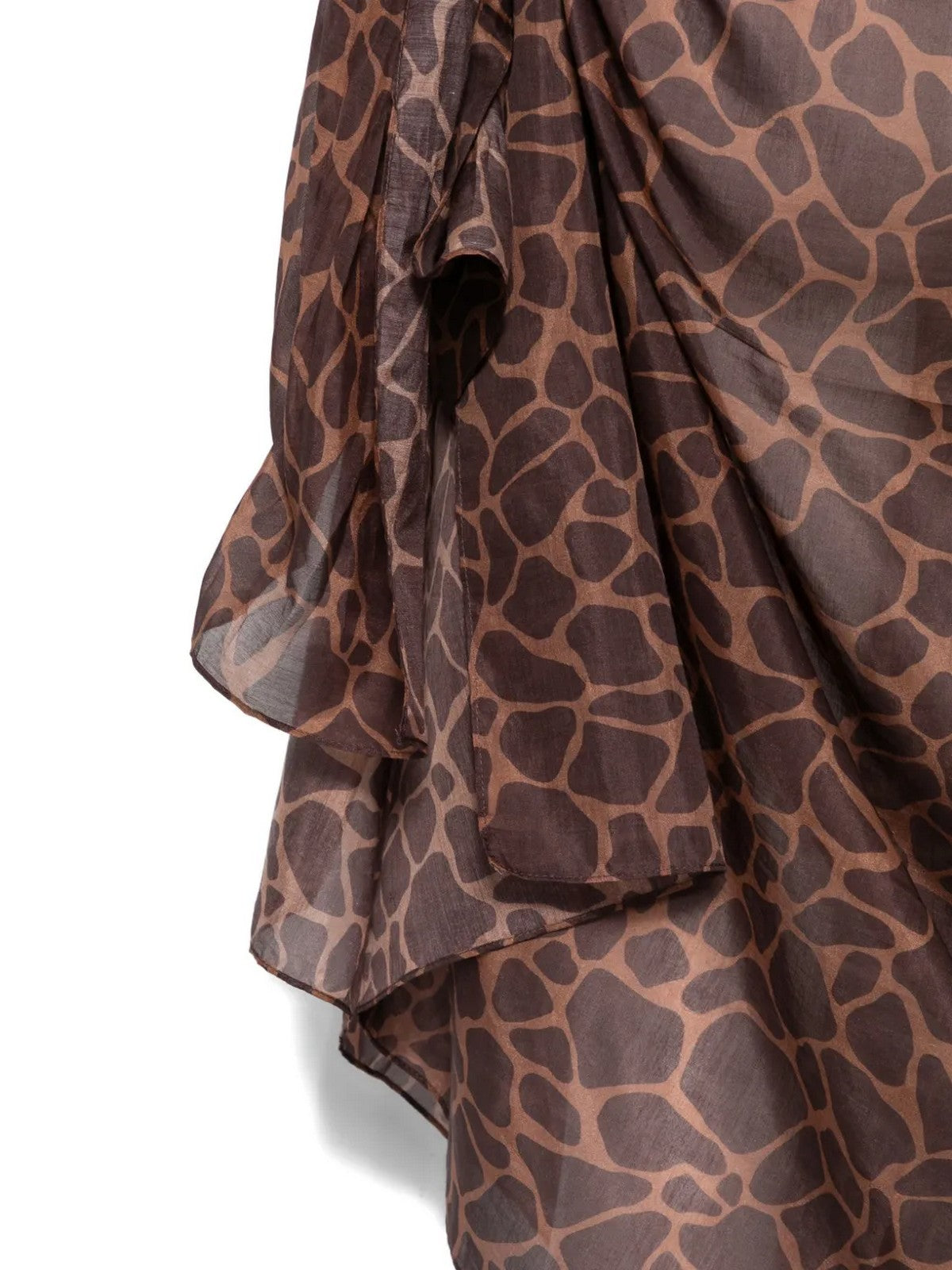 MC2 SAINT BARTH Pareo Donna  THAITI 03498L SILK VOILE GIRAFFE SKIN 18