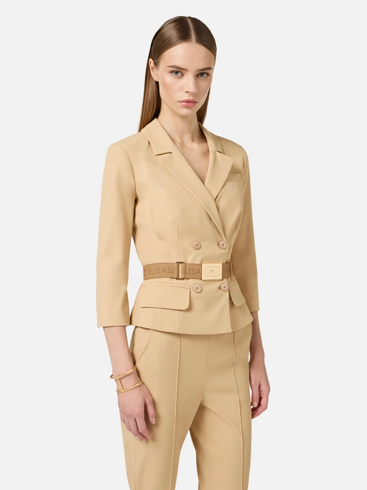 ELISABETTA FRANCHI Giacca Donna  GI22461E2 470 CAMMELLO