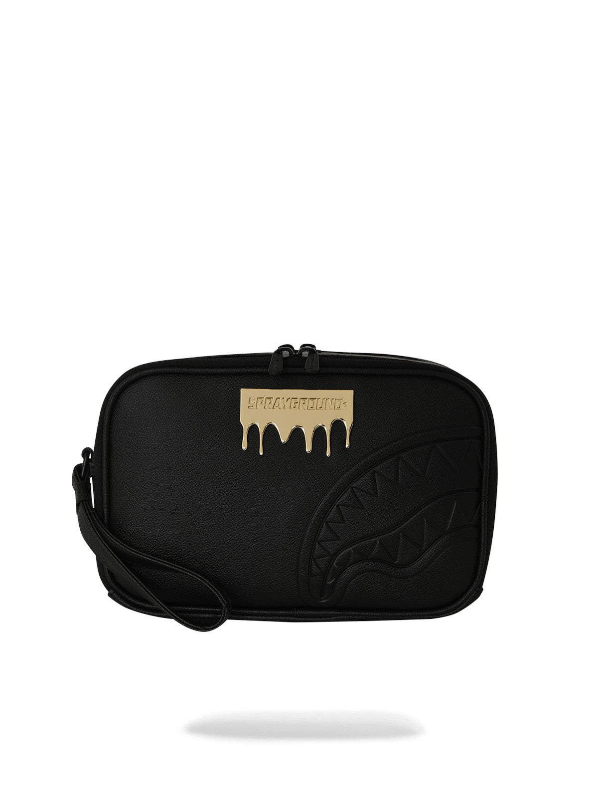 SPRAYGROUND Pochette Unisex adulto GOLD BRICK LUX BRICK TOLETRY BRICK 910B9043NSZ Nero
