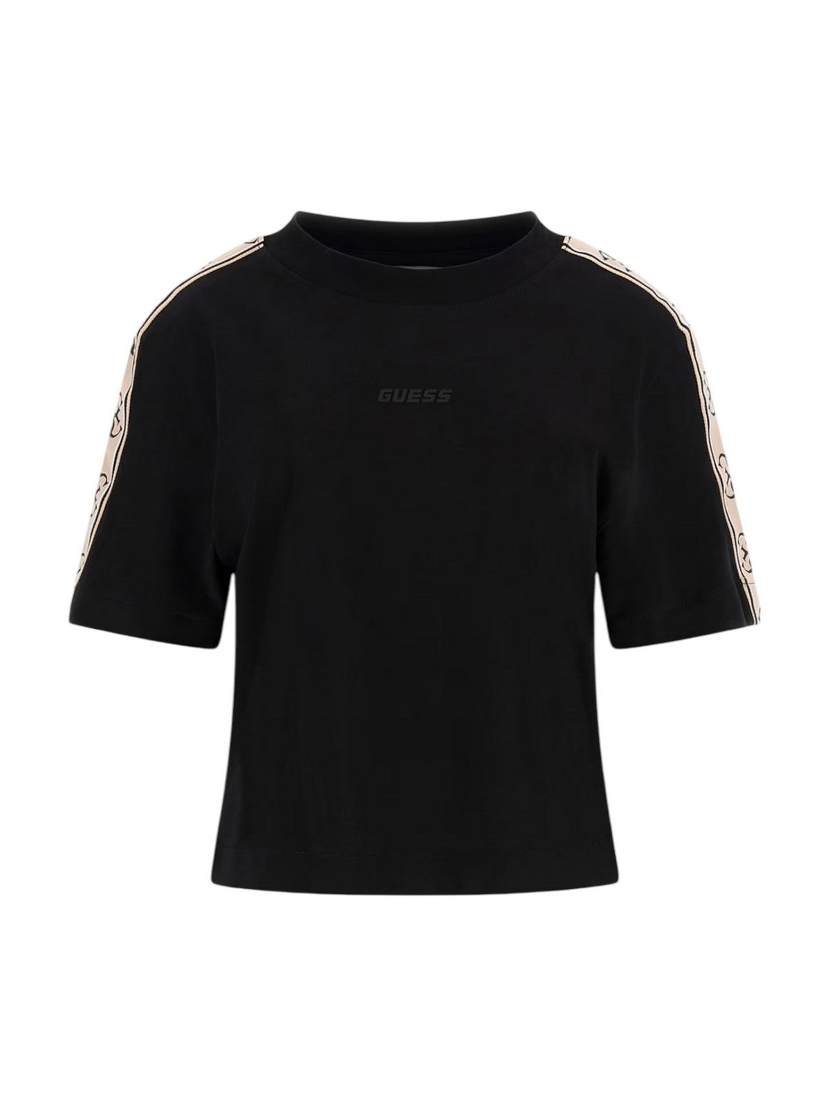 Guess Sport T-shirt Woman Britney Crop Tee V3ri08 i3z14 JBLK BLACK