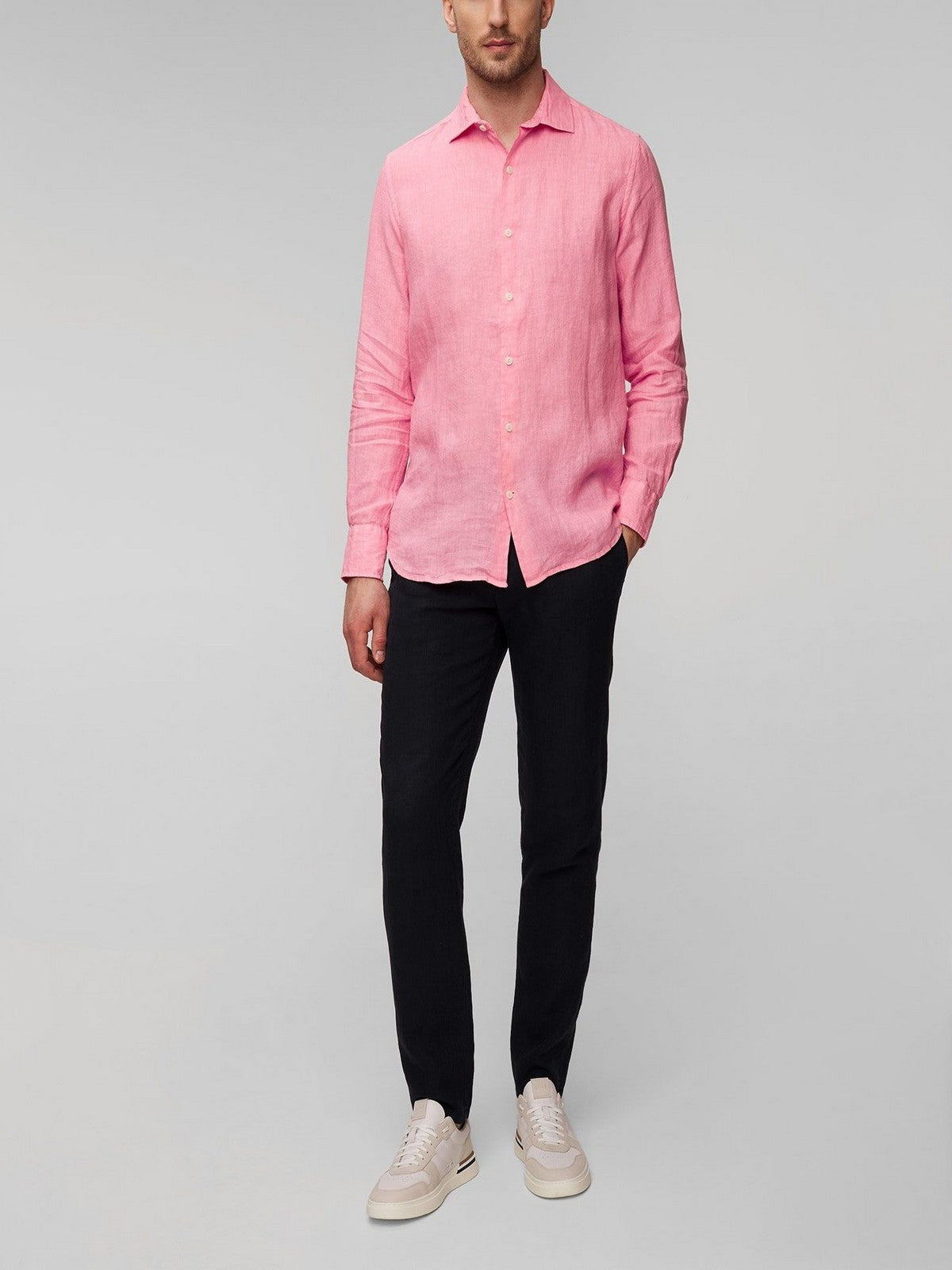 Mc2 Saint Barth Men's Shirt Pamplona 01299F Rosa