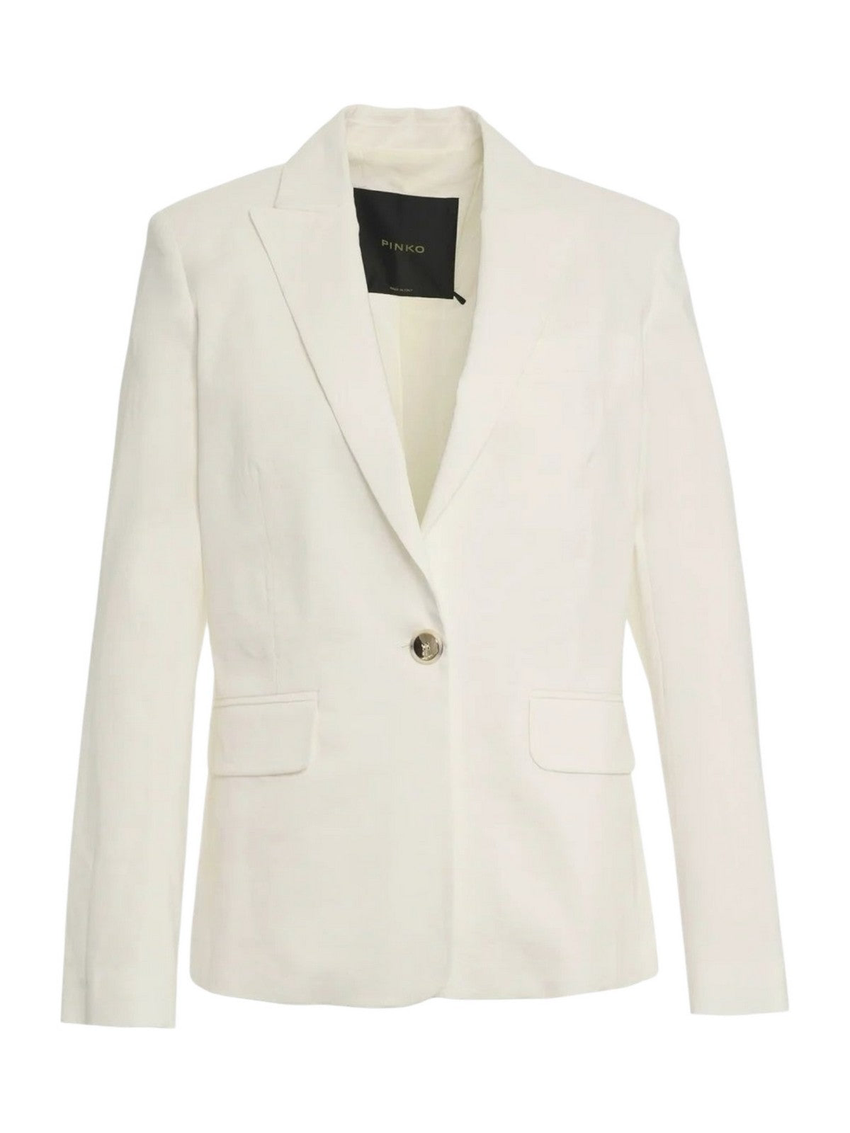 PINKO Giacca Donna FREDA GIACCA LINO STRETCH 106597-A34I Z05 BIANCO-BIANCANEVE