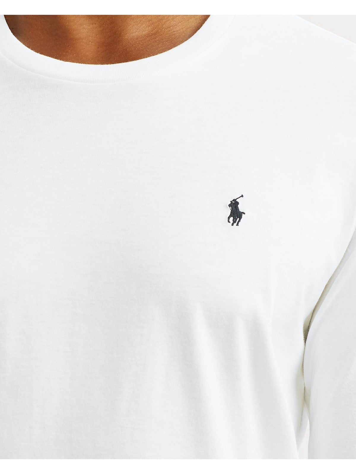 POLO RALPH LAUREN T-shirt Uomo L/S CREW-SLEEP-TOP 714844759 004 WHITE gioboutiqueweb