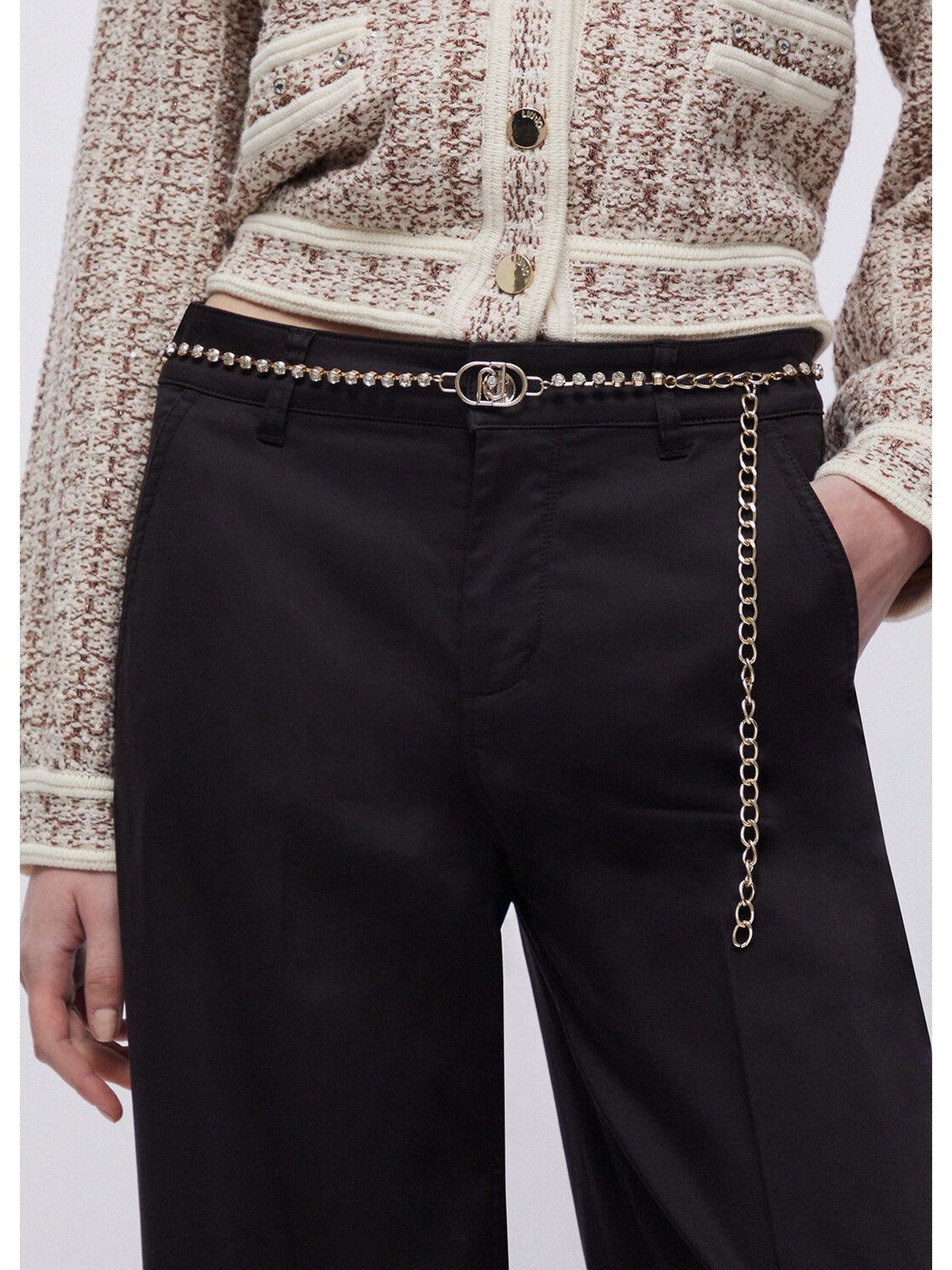 LIU JO WHITE Pantalone Donna  WA6475T373A 22222 Nero