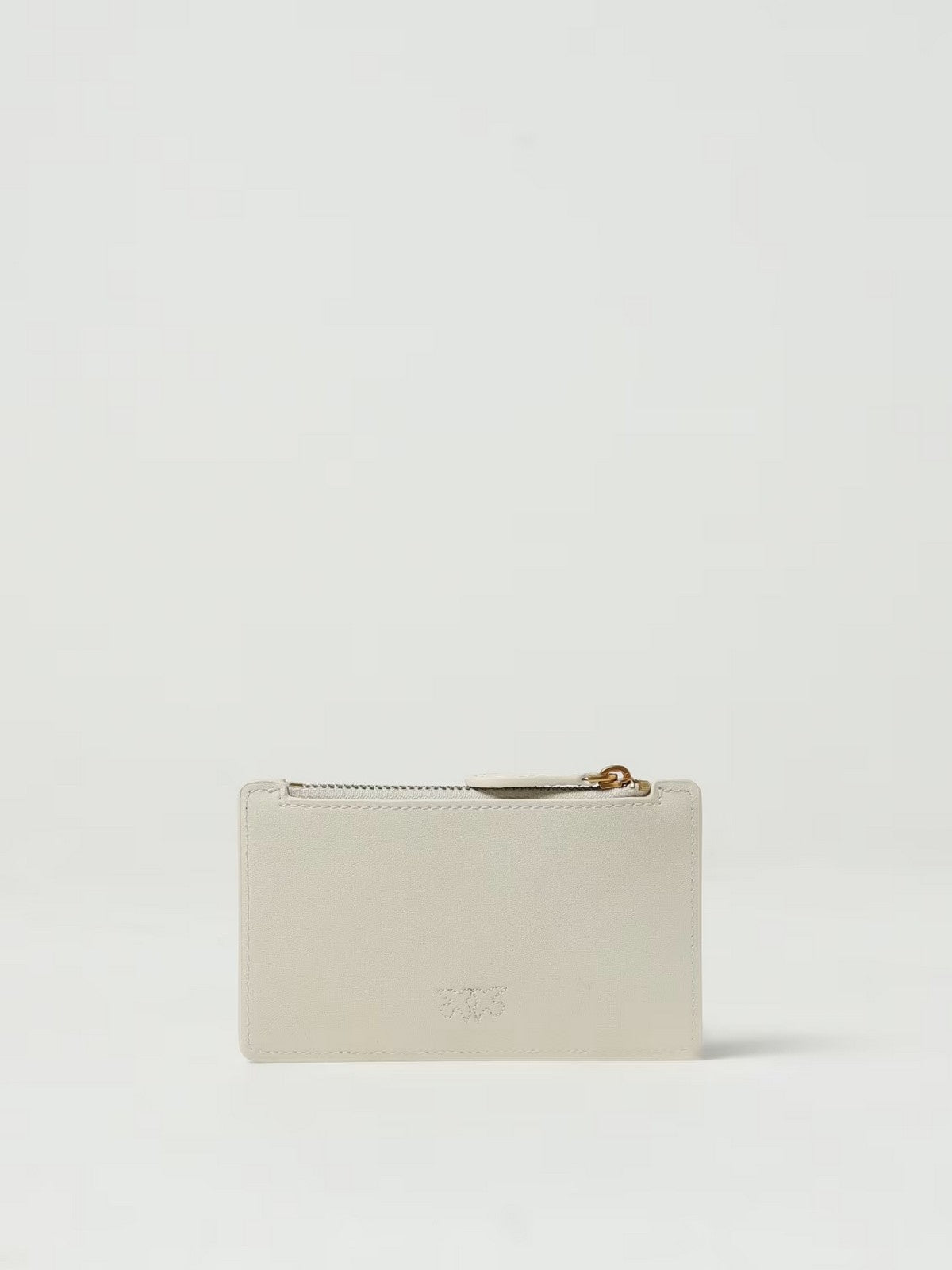 PINKO Portafoglio Donna AIRONE CARDHOLDER VITELLO SETA 100251-A0F1 Z14Q BIANCO SETA-ANTIQUE GOLD