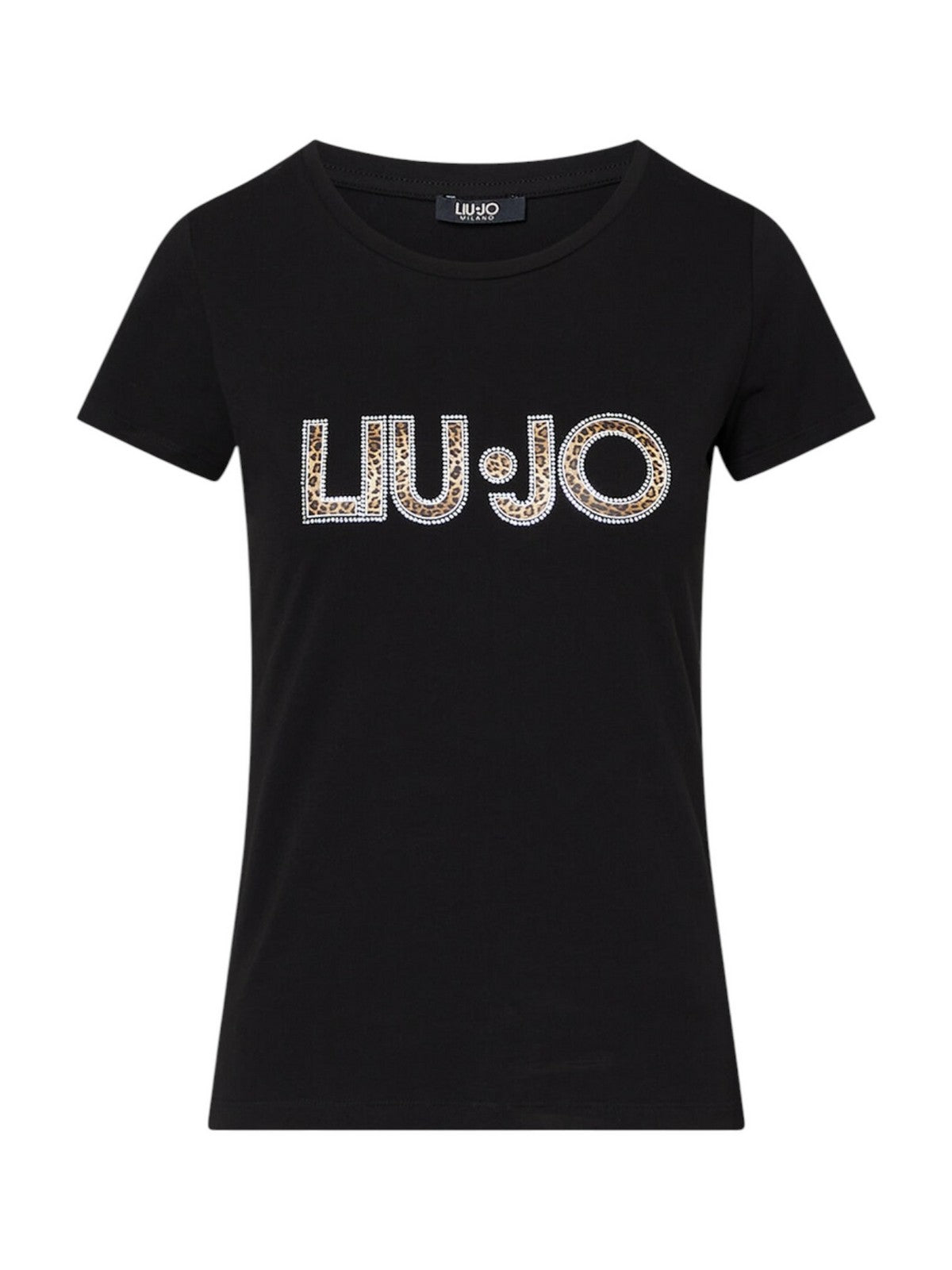 LIU JO BEACHWEAR T-shirt Donna  VA6169JS003 Y9908 Nero/animalier