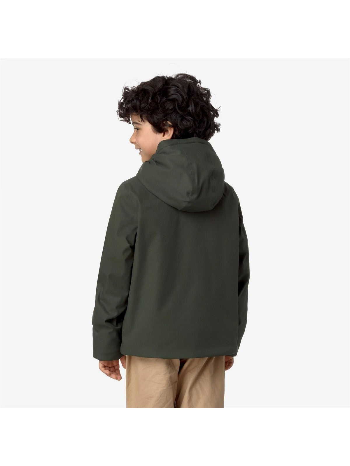 K-WAY Giubbino Bambini e ragazzi P. JACKO TWILL MARMOTTA K1128FW AL7 GREEN B-BLUE A