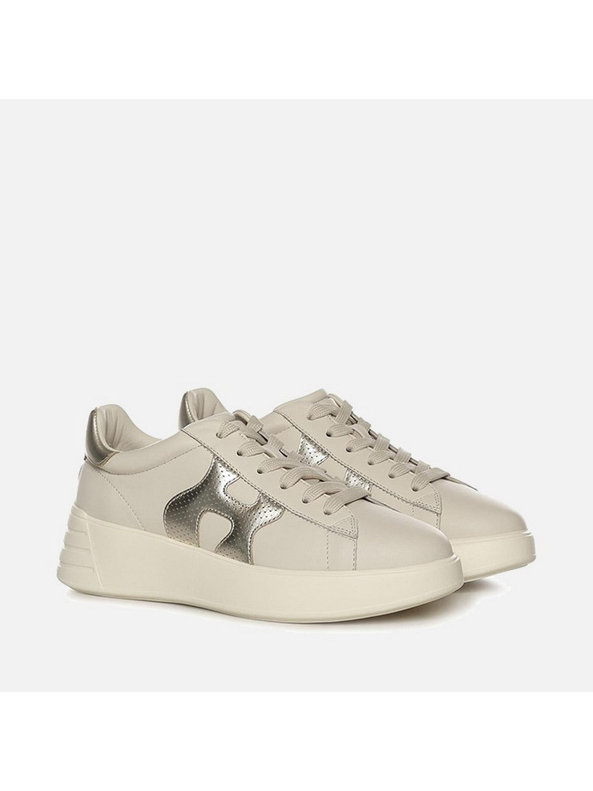 HOGAN Sneaker Donna  HXW5620DN6PNCS022E B013(YOGURT)+B202(PLATINO)
