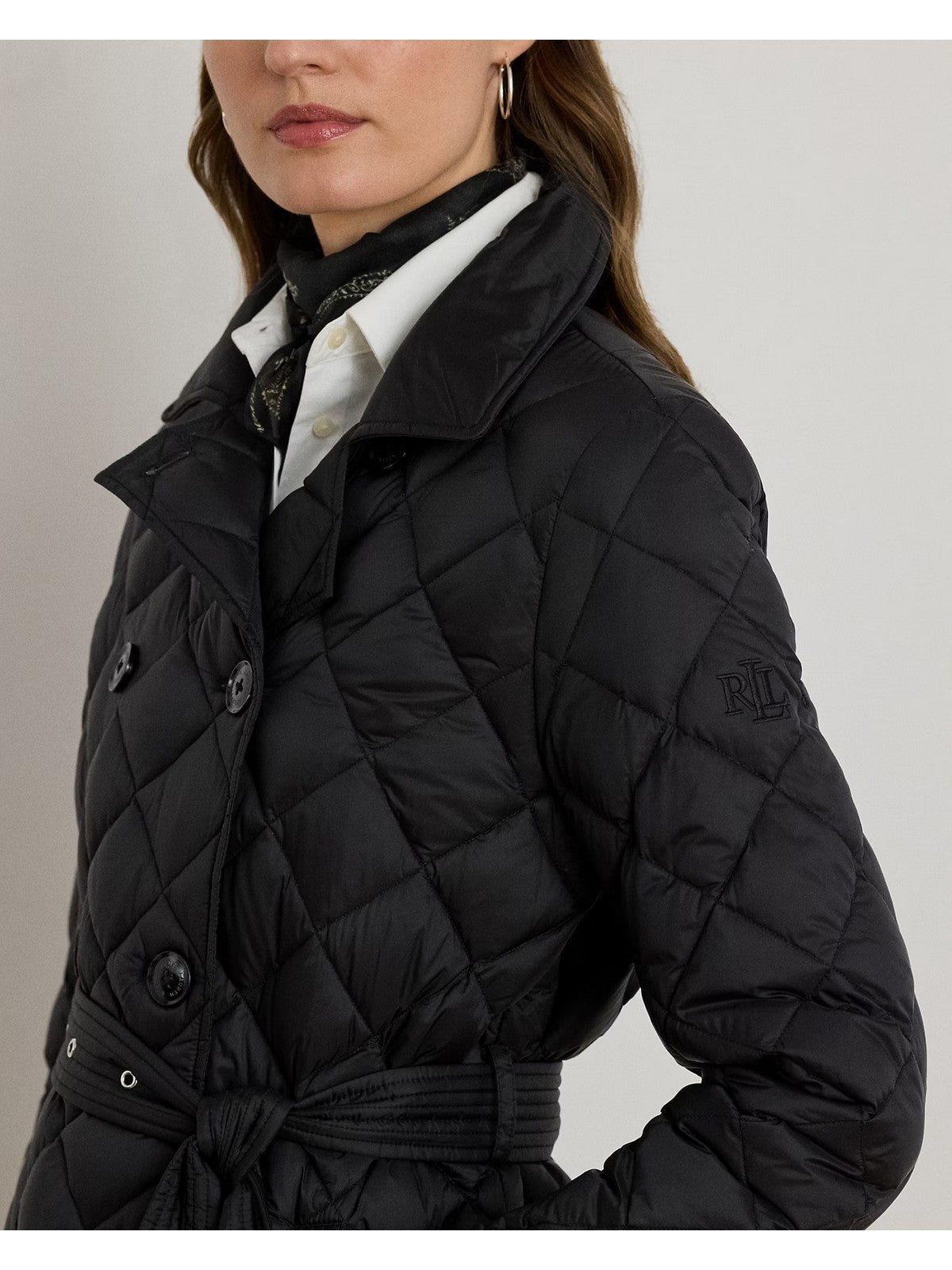 LAUREN RALPH LAUREN Cappotto Donna "BL SF PF 32""-INSULATED-COAT" 297979514 001 BLACK gioboutiqueweb