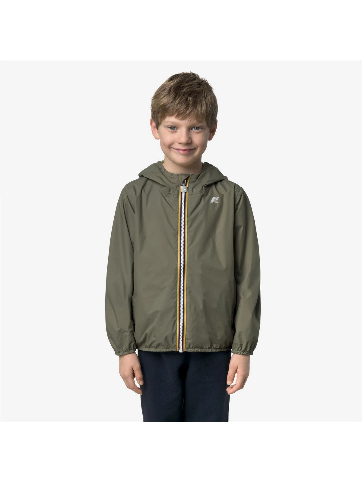 K-WAY KIDS Giubbino Bambini e ragazzi P. JAKE PLUS.2 DOUBLE K61314W C40 GREEN - LIME JACQUAR