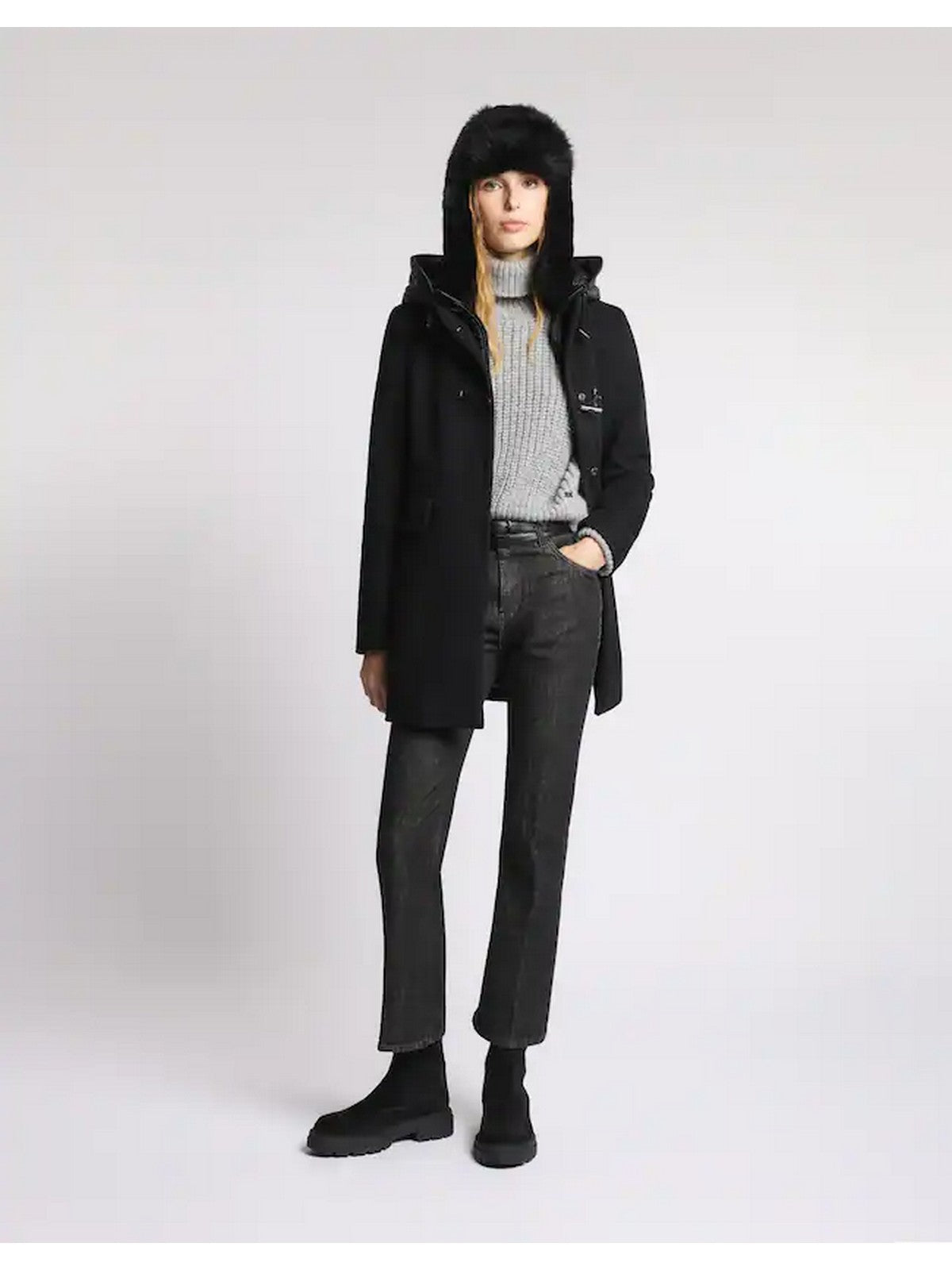 FAY Cappotto Donna  NAW59513430SGLB999 Nero gioboutiqueweb