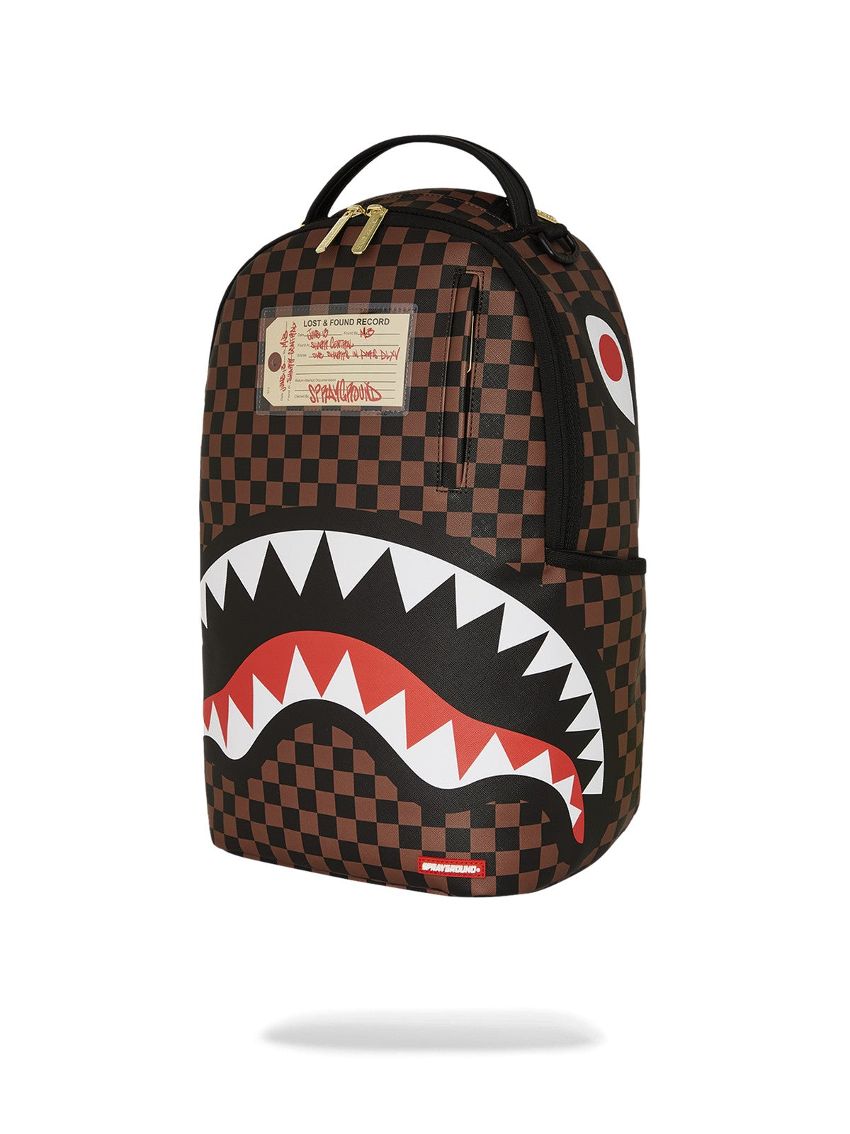SPRAYGROUND Zaino Uomo SHARKS IN PARIS LOST & FOUND BACKPACK 910B7687NSZ MARRONE gioboutiqueweb
