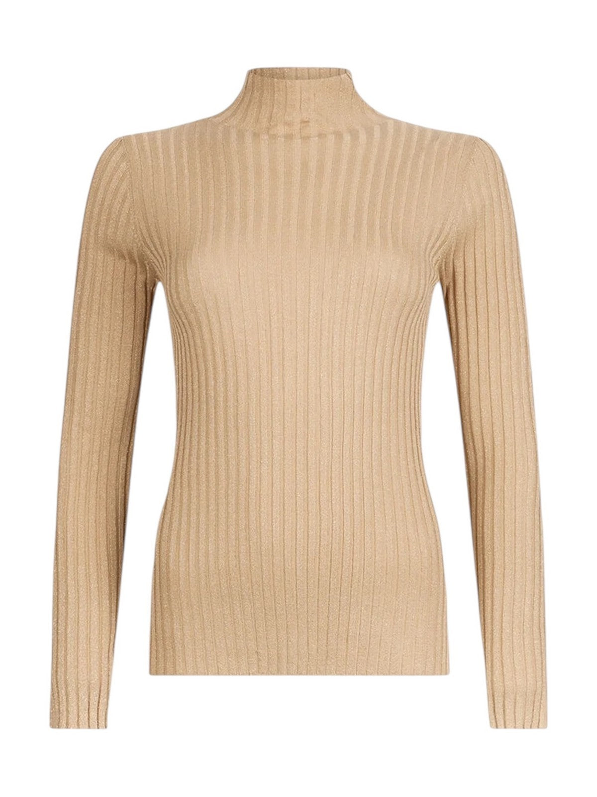 LIU JO WHITE Maglione dolcevita Donna  MF5389MS46J 04869 Oro metallizzato