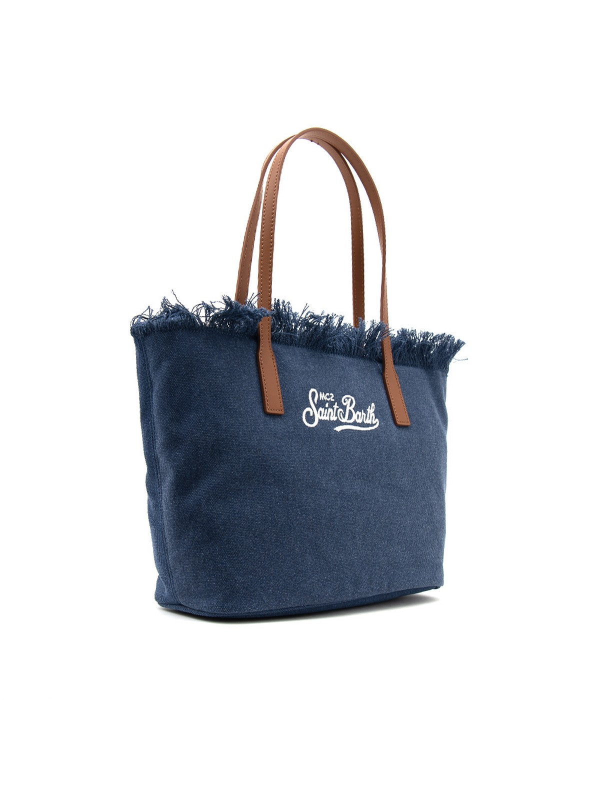 MC2 SAINT BARTH Borsa Donna  CITY BAG FRINGE 01744L BLU
