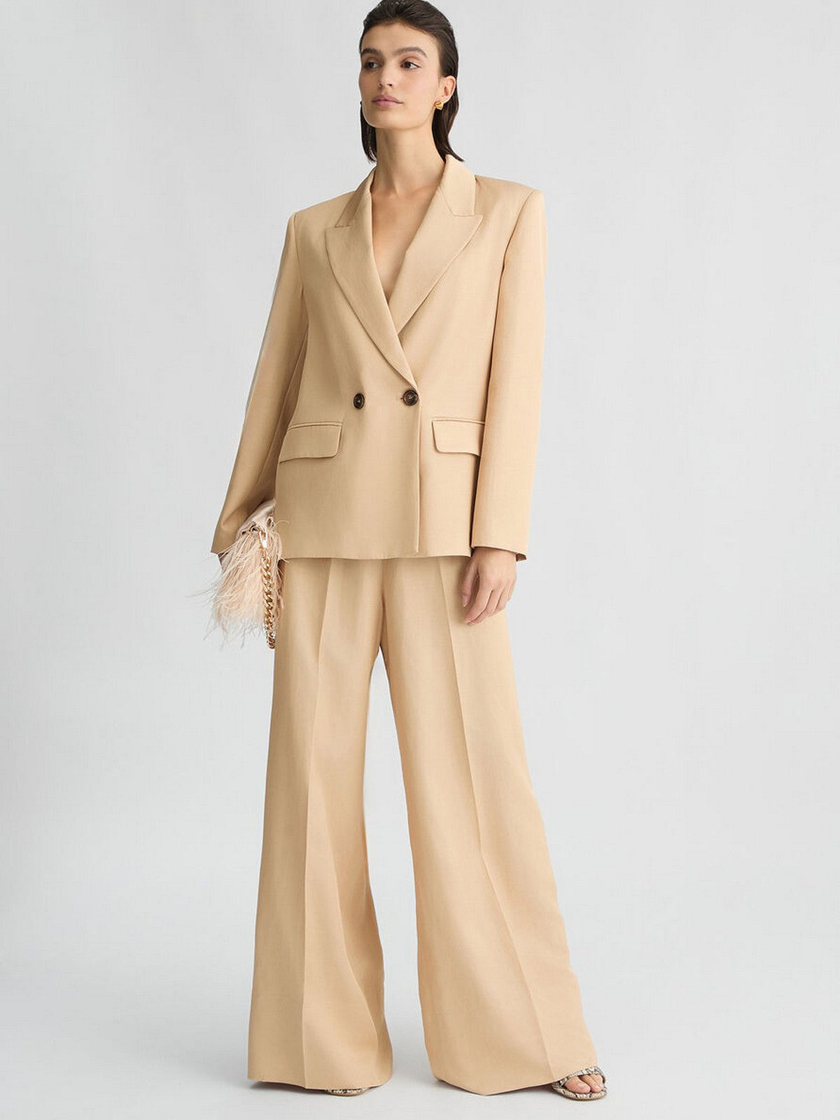 LIU JO BLACK Pantalone Donna  CA5350T2983 X0650 Beige gioboutiqueweb