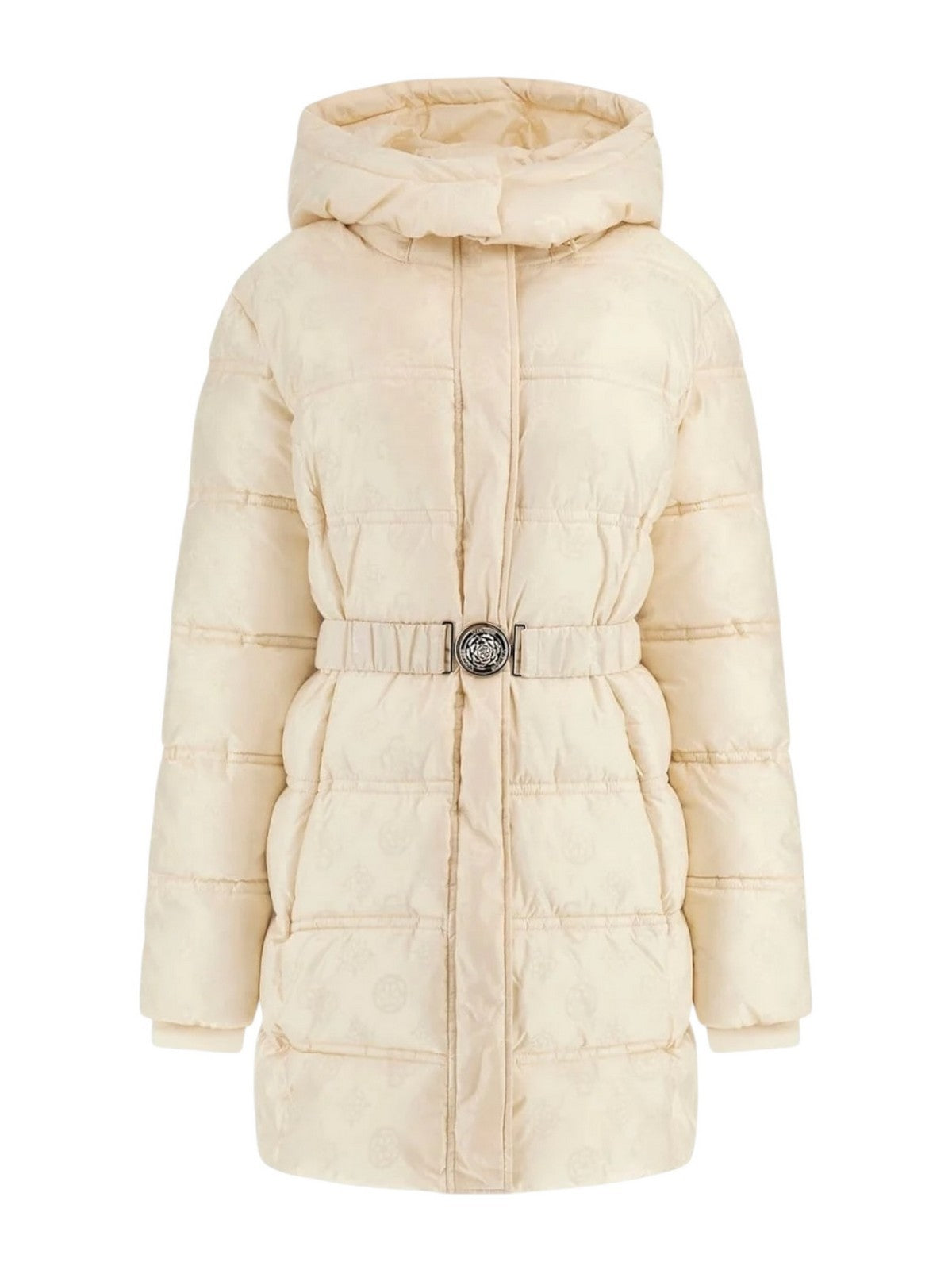GUESS Piumino Donna IMMA LOGO MIDI PUFFER W5BL44 W2912 G1F7 VANILLA BLUSH