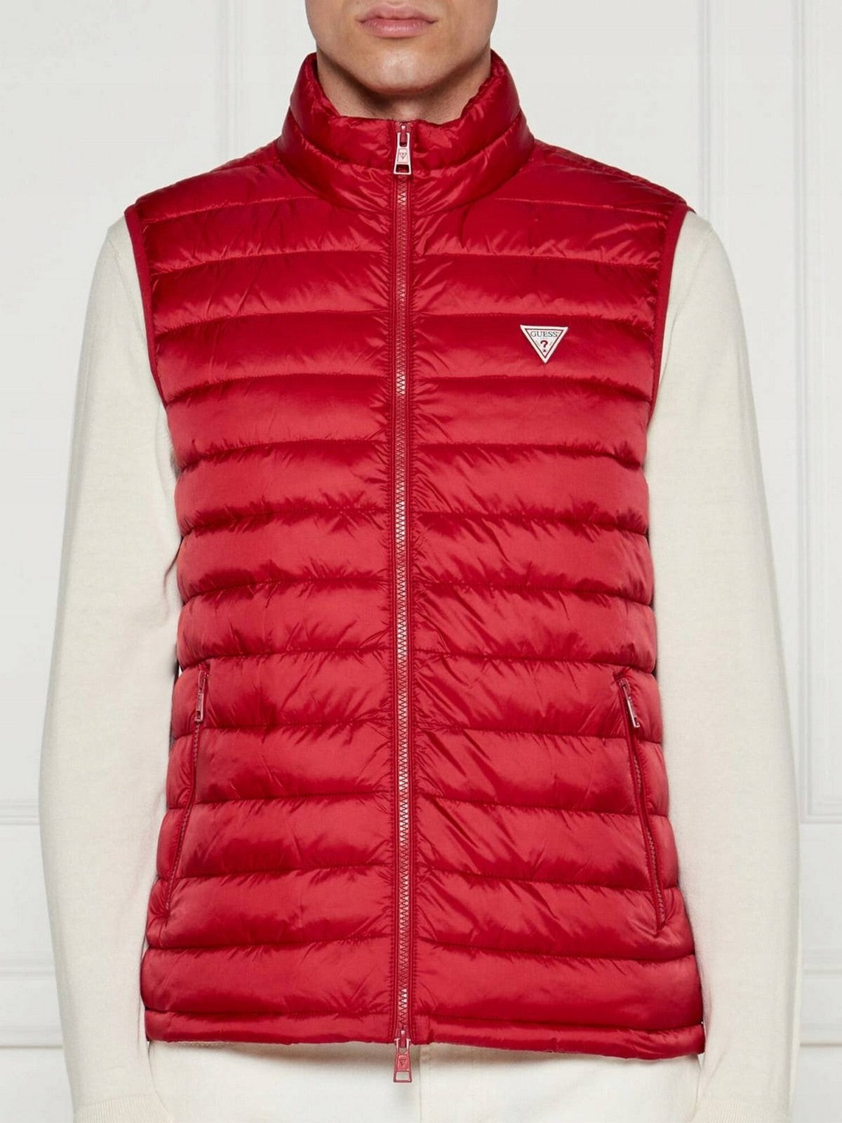 GUESS Gilet Uomo Gj Hooded Puffer Ves M4YN11 WG922 G585 Rosso gioboutiqueweb