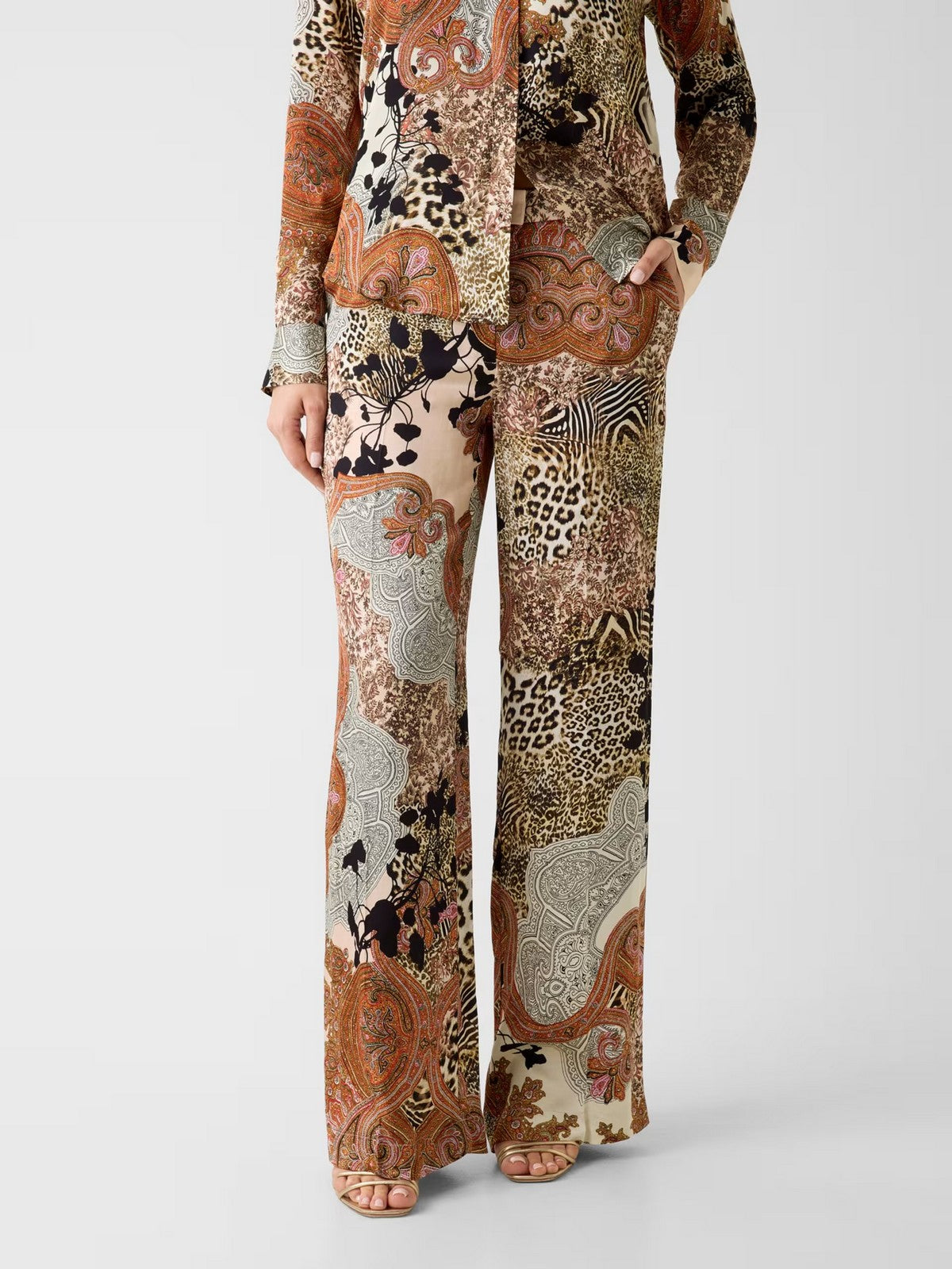 MARCIANO Pantalone Donna GISELLE STRAIGHT PANT G6GB09 W1875 PMG1 WILD ESSENCE PRINT