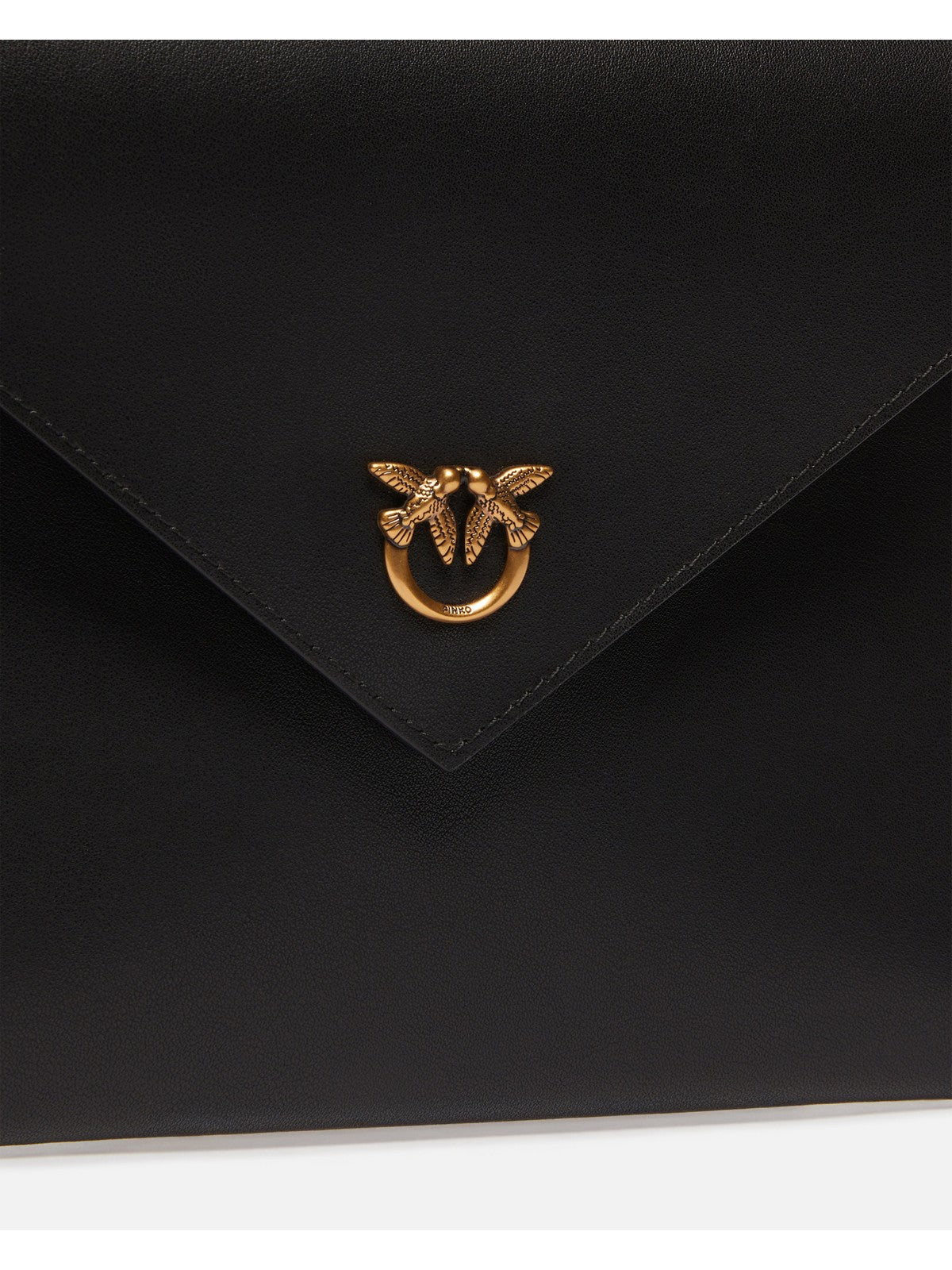 PINKO Pochette Donna FLAT PURSE HANDLE 104820-A0F1 Z99Q NERO-ANTIQUE GOLD