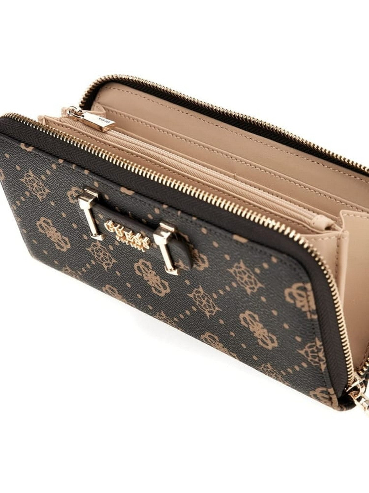 GUESS Portafoglio Donna SILIA SLG LARGE ZIP AROUND SWGP98 90146 ESL ESPRESSO LOGO