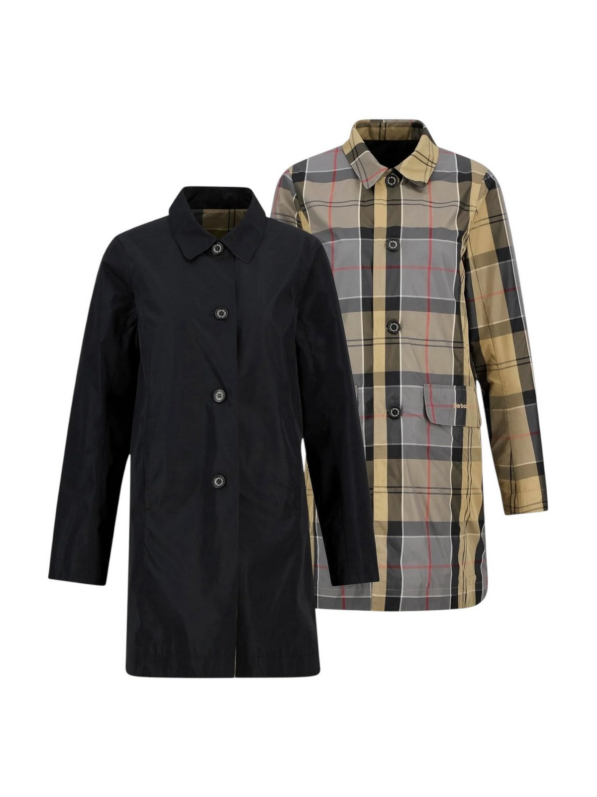 BARBOUR Giubbino Donna BABBITY SHOWERPROOF LSP0233 BK11 BLACK/DRESS TARTAN