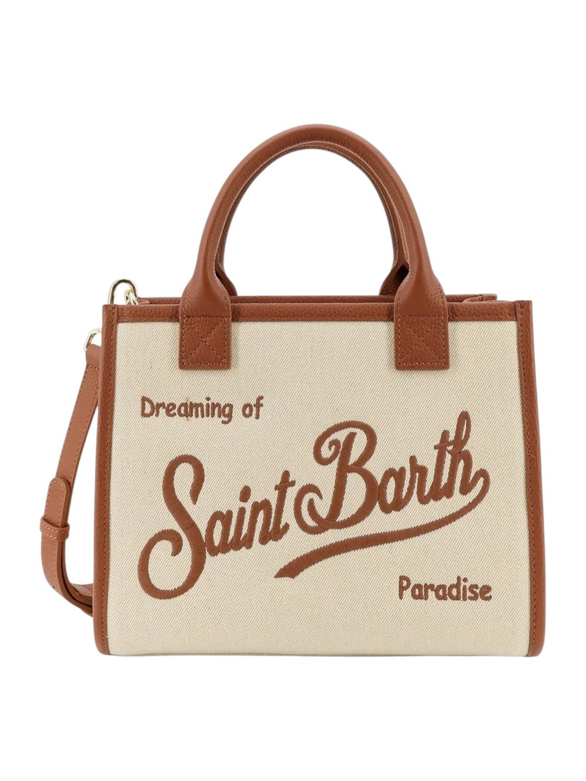 MC2 SAINT BARTH Borsa Donna  VANITY BAG MIDI 01517L CANVAS GRAIN LEATHER 1019 EMB