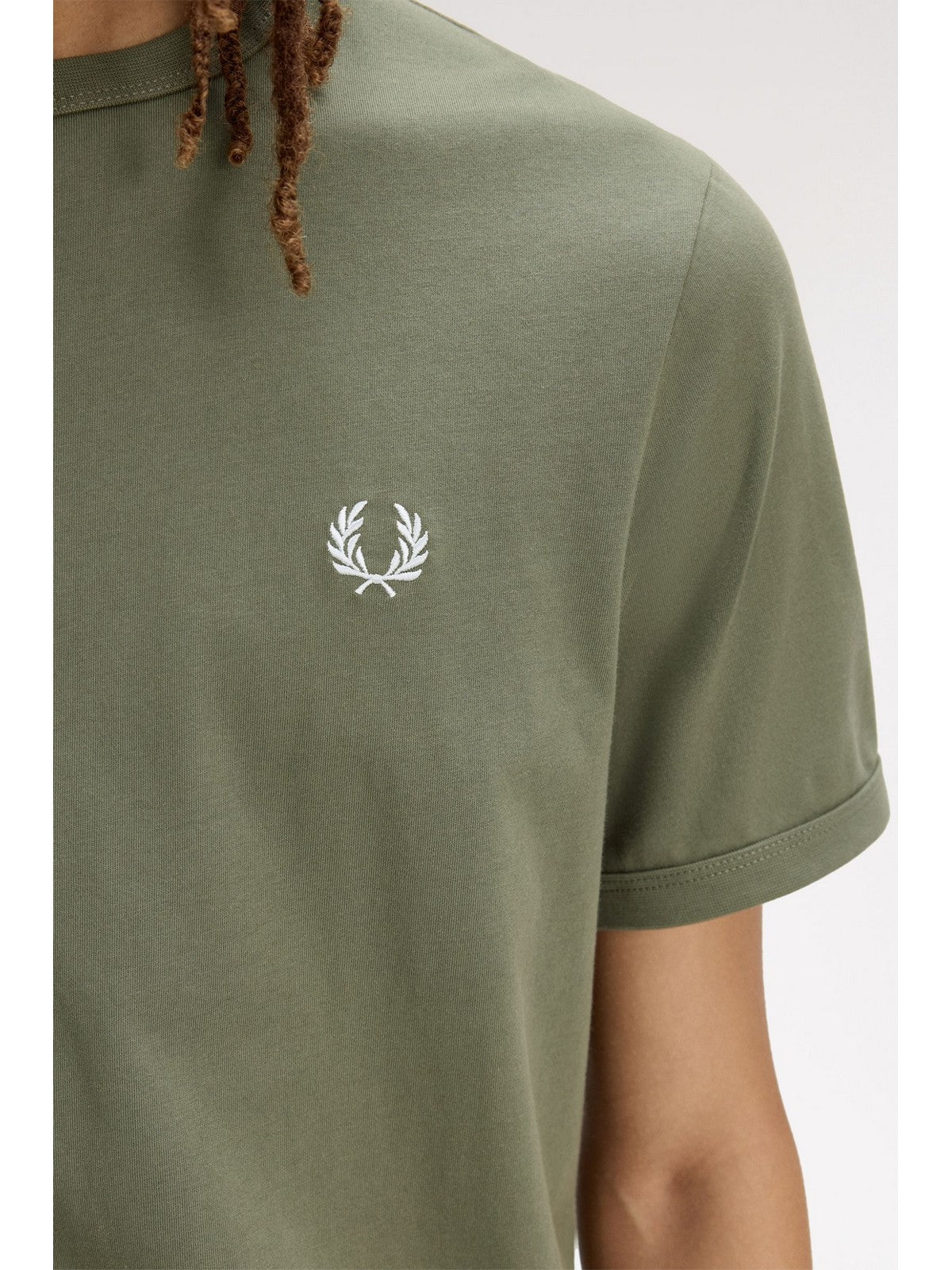 FRED PERRY T-shirt Uomo  FP-M3519 W19 LAUREL W GRN