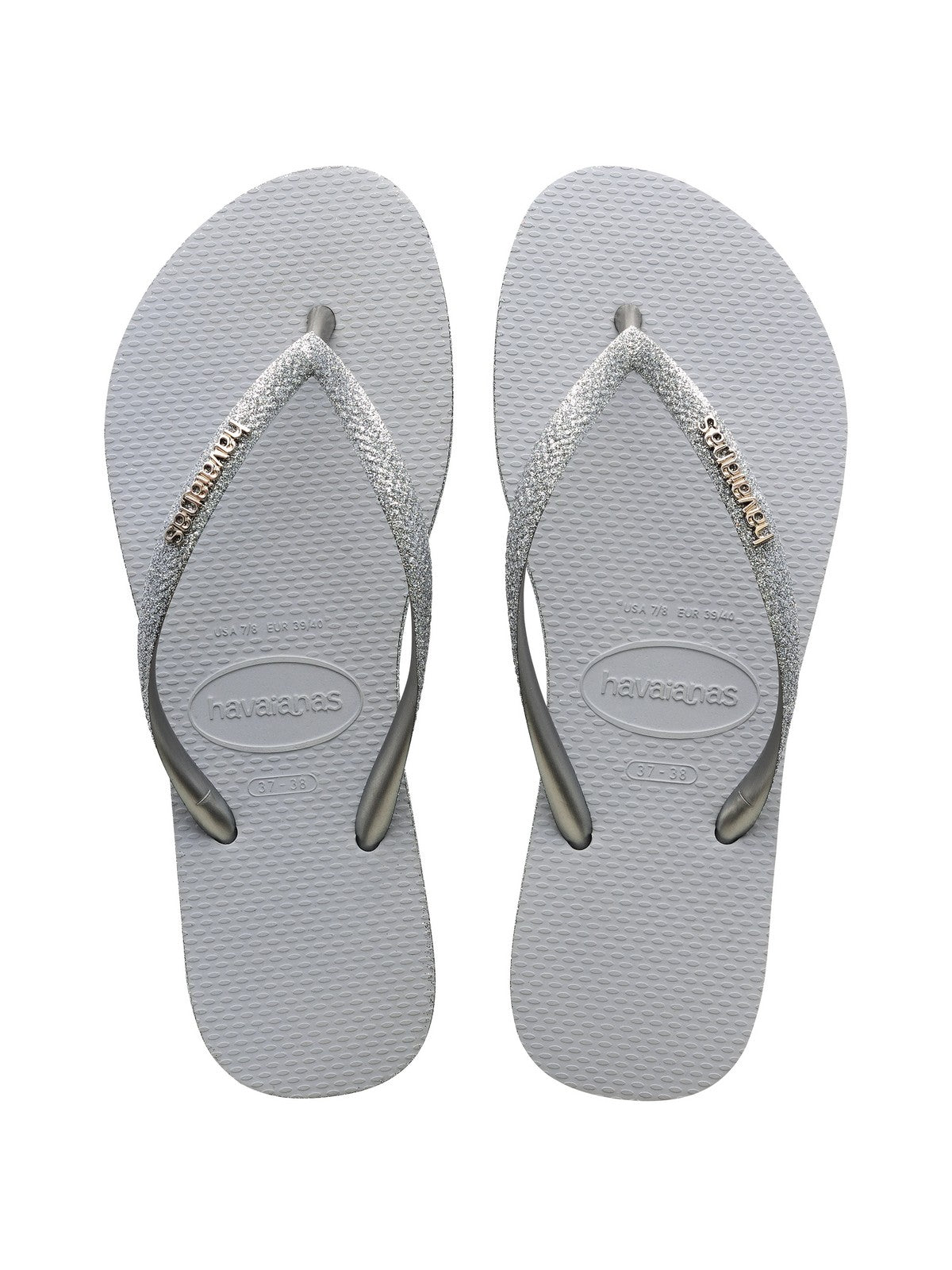 Havaianas Flip Flops Frau hav. Slim Sparkle II 4146937.3498 Grau