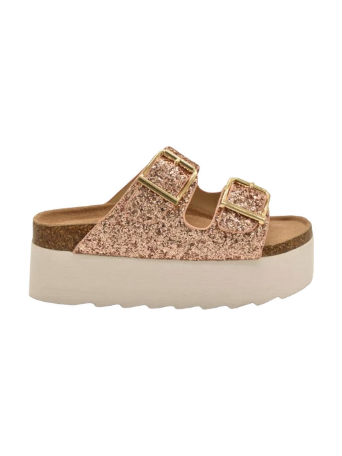 Kolory kalifornijskiej laminowanej platformy Sandalo Donna Sandal Hc.Bes42 Pkgol Gold