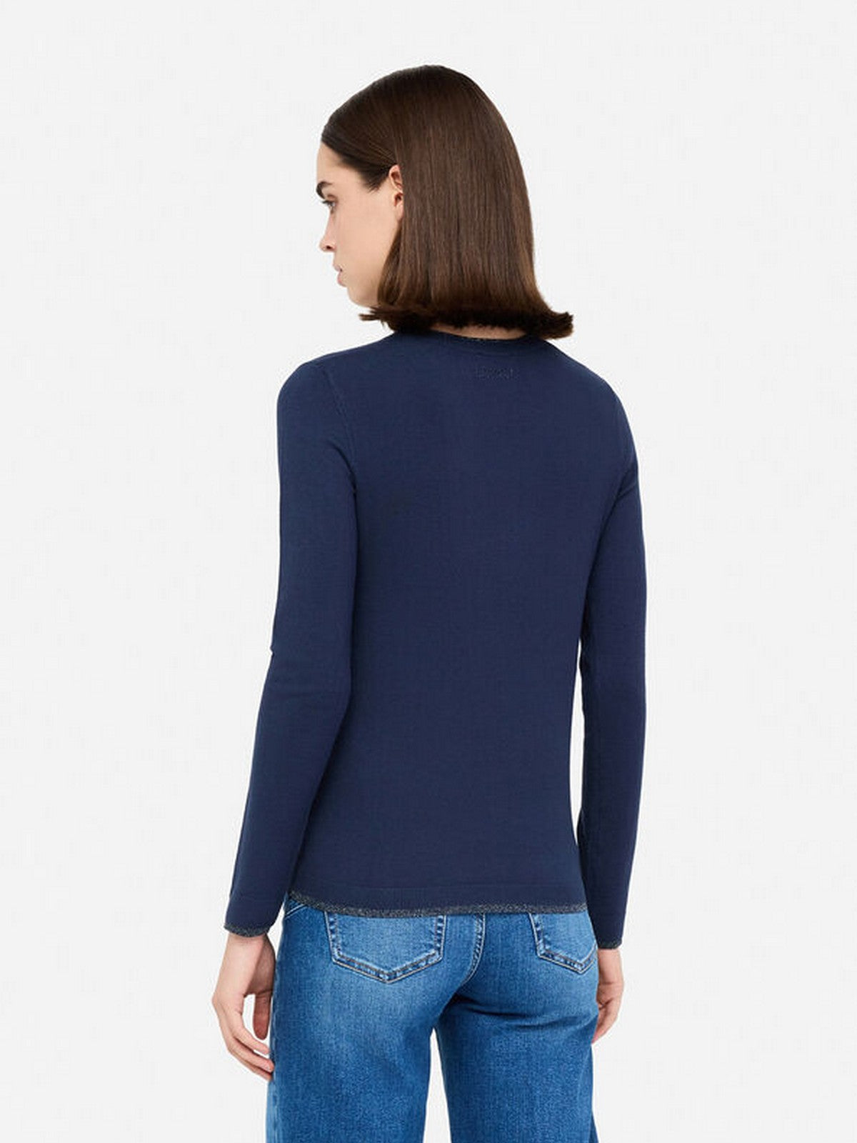 LIU JO WHITE Maglia Donna  WXX055MS49I 93921 BLU NAVY