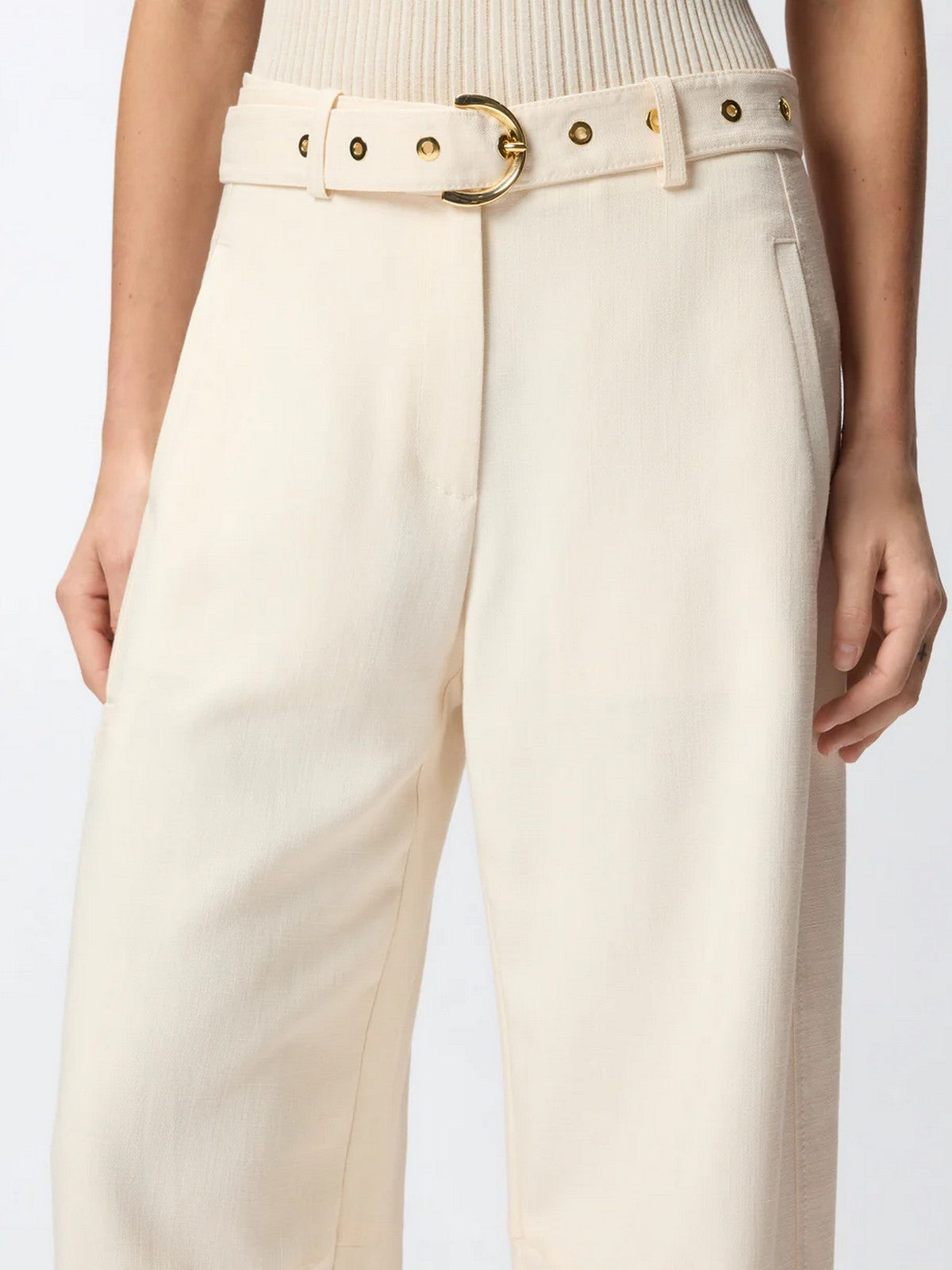 PINKO Pantalone Donna LEXY PANTALONE FRISOTTINO 106492-A2W6 C00 BIANCO CIGNO