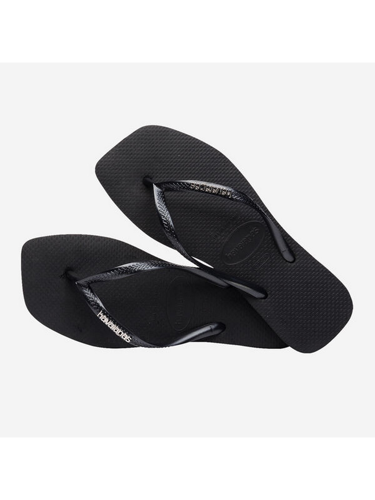 Havaianas Flip Flip Mujer Hav. Logotipo cuadrado Metálico 4148257.2976 Negro