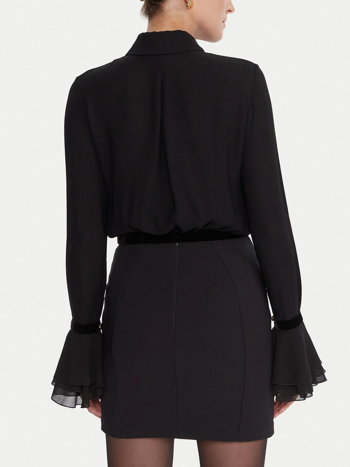 ELISABETTA FRANCHI Camicia Donna  CA13157E2 110 Nero