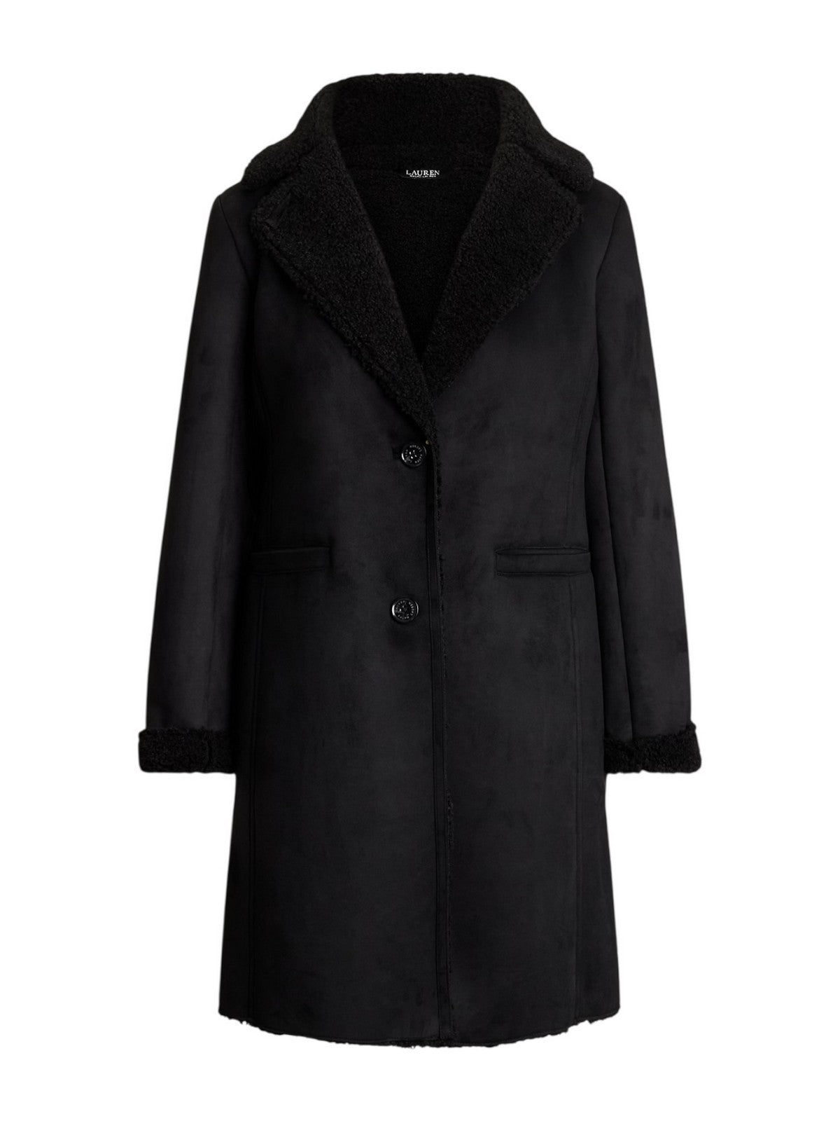 LAUREN RALPH LAUREN Cappotto Donna "FX SH SB 35""-UNLINED-COAT" 297P04121 001 BLACK