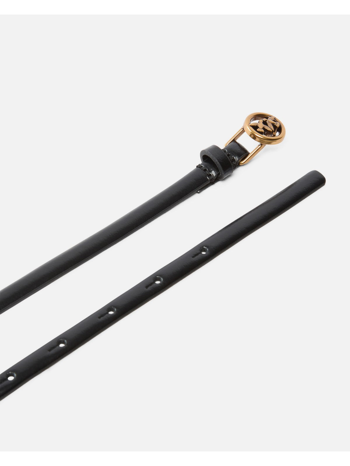 PINKO Cintura Donna THIN BELT H1 105481-A2QP Z99Q NERO-ANTIQUE GOLD
