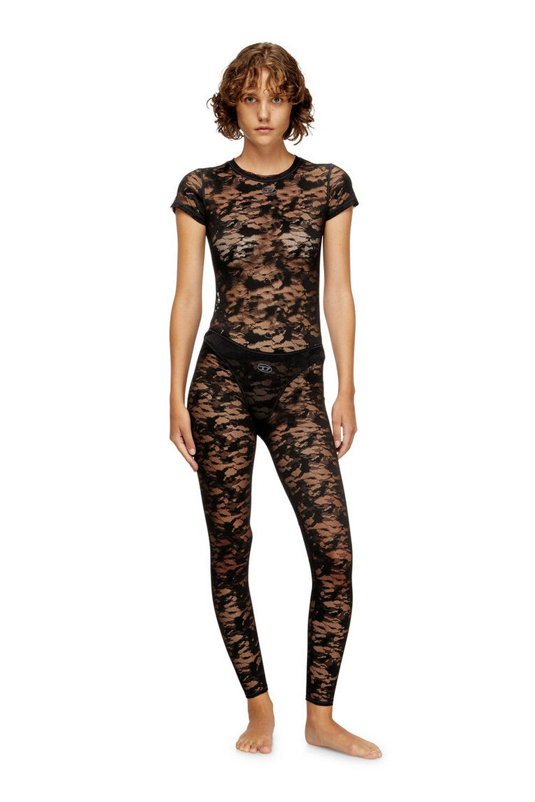 DIESEL T-shirt Femme KASIA-UTLT MAGLIETTA A18315 0DRAK 900 009 - ÉBÈNE