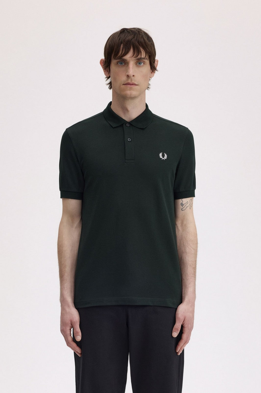 FRED PERRY Polo Uomo FP THE FRED PERRY SHIRT FP-M6000-57 T50 NIGHTGREEN/SNWHT