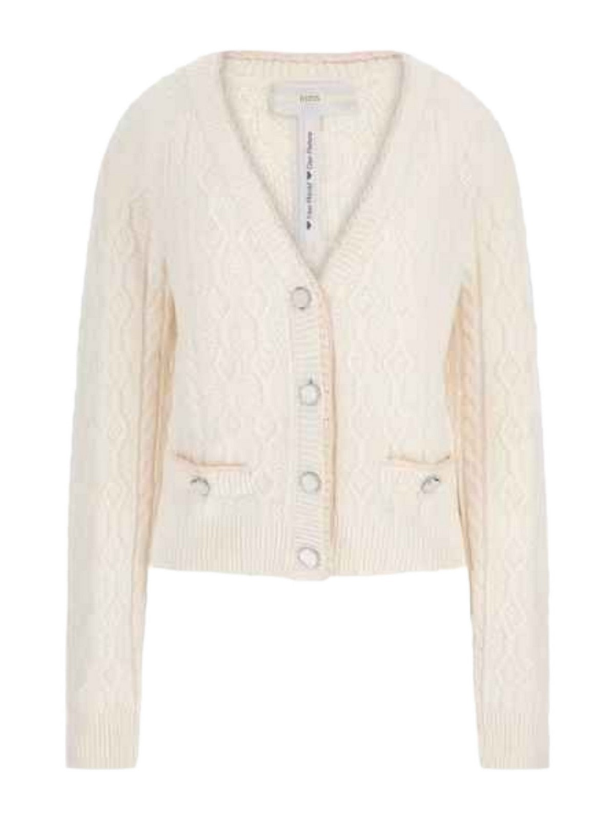 GUESS Cardigan Donna ISABELLE LS VN CARDI SWTR W4YR22 Z37L1 G012 Bianco