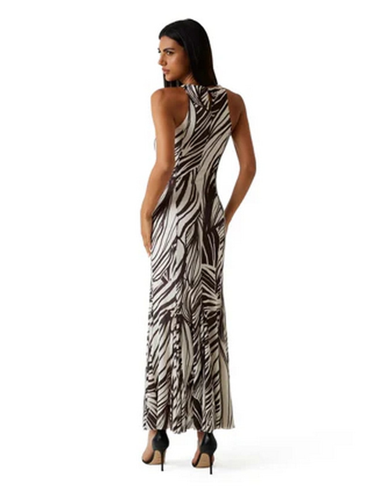 GUESS Abito Donna SL SERAFINA MESH LONG DRESS W6GK13 K2943 PMIC WILD ESCAPE PRINT