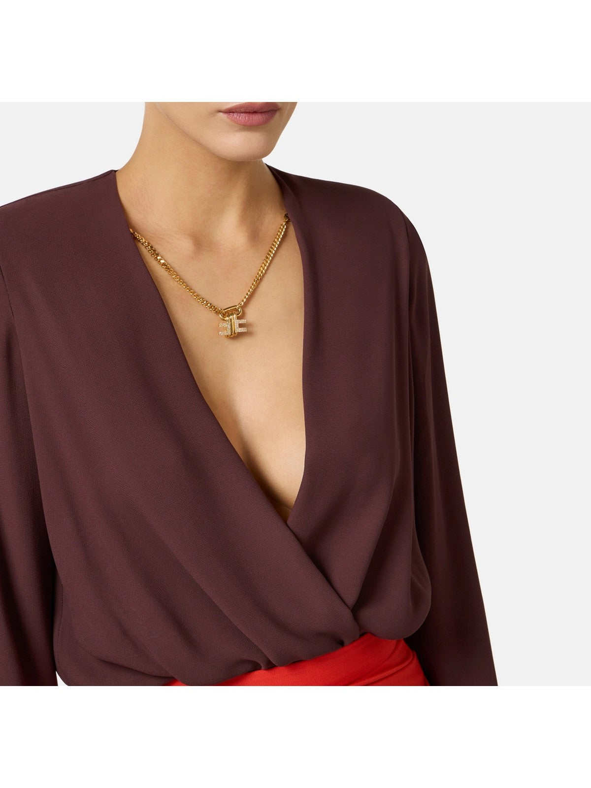 ELISABETTA FRANCHI Camicia Donna  CB00762E2 644 CACAO