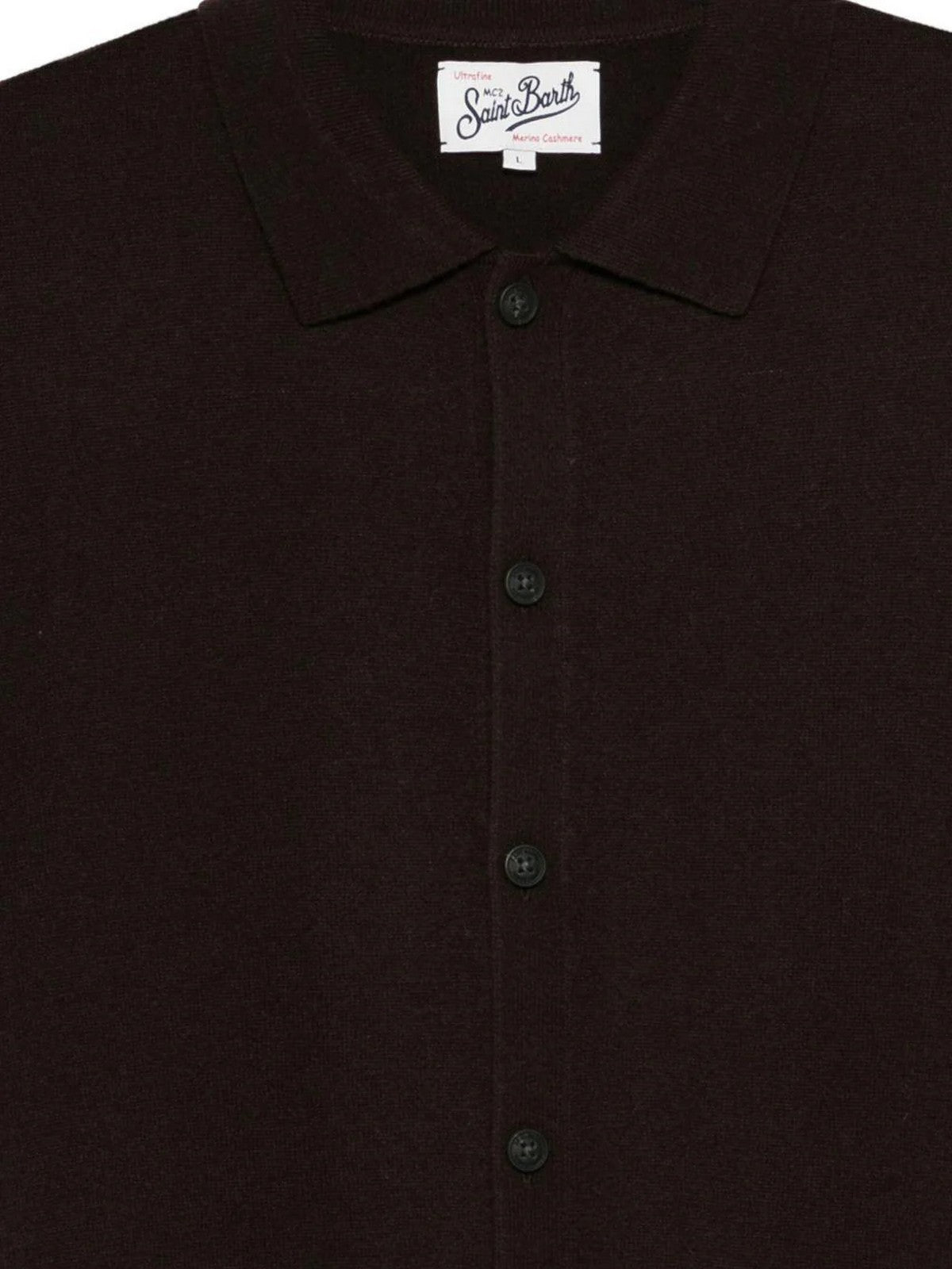 MC2 SAINT BARTH Cardigan Uomo  HANOVER MERINOCASH 00029I 18H DARK BROWN