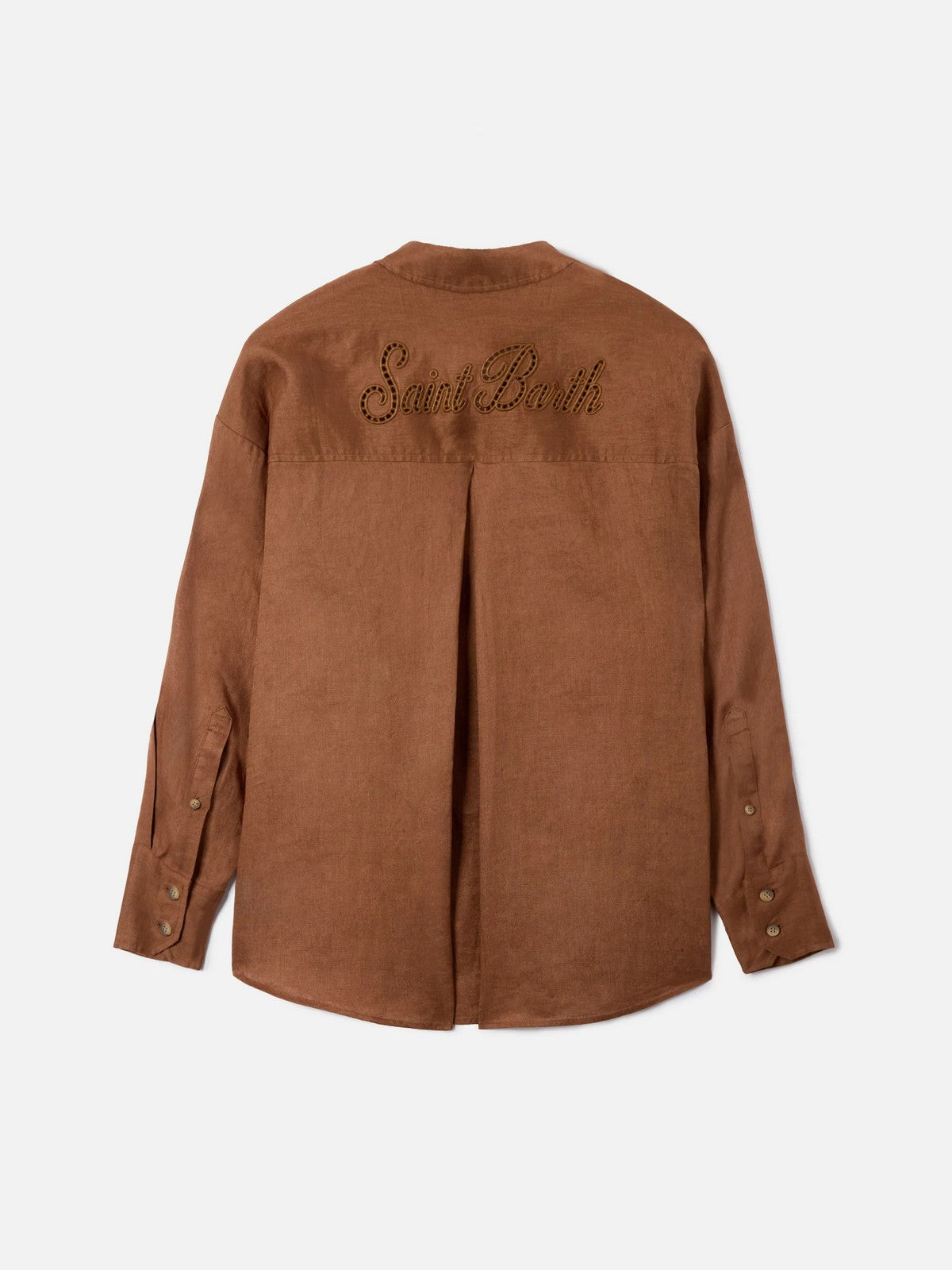 MC2 SAINT BARTH Camicia Donna  CRISTAL POCKET 08806L LINEN SB HOLED 18 EMB